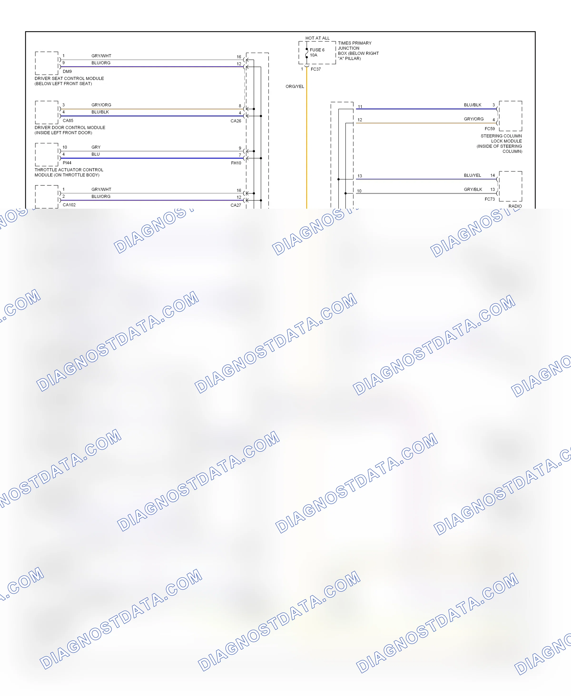 Computer data lines — Computer data lines circuit — Computer data lines circuit. Jaguar S-type I (1998-2004)