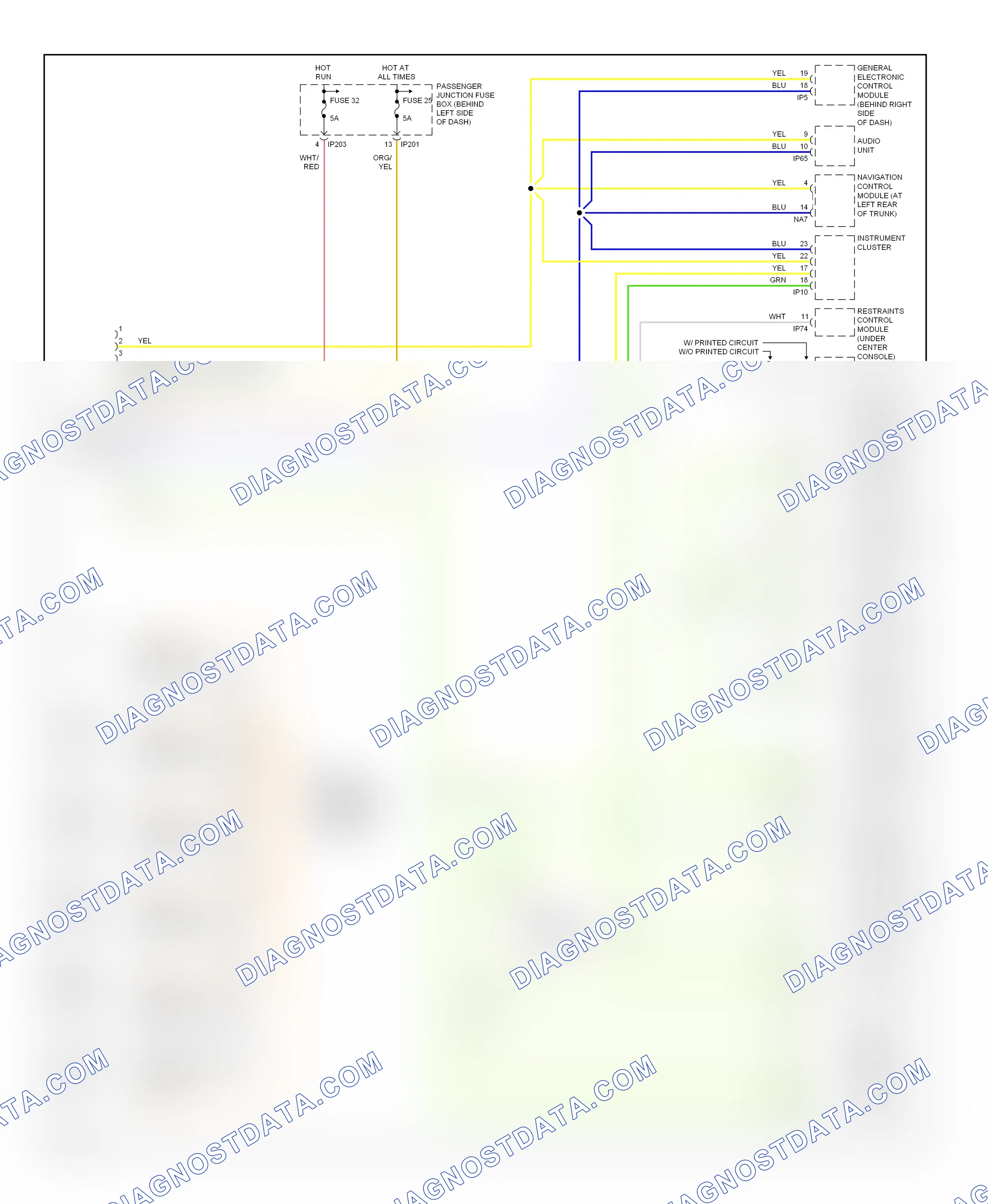 Computer data lines — Computer data lines circuit — Computer data lines circuit. Jaguar X-type I (2001-2009)