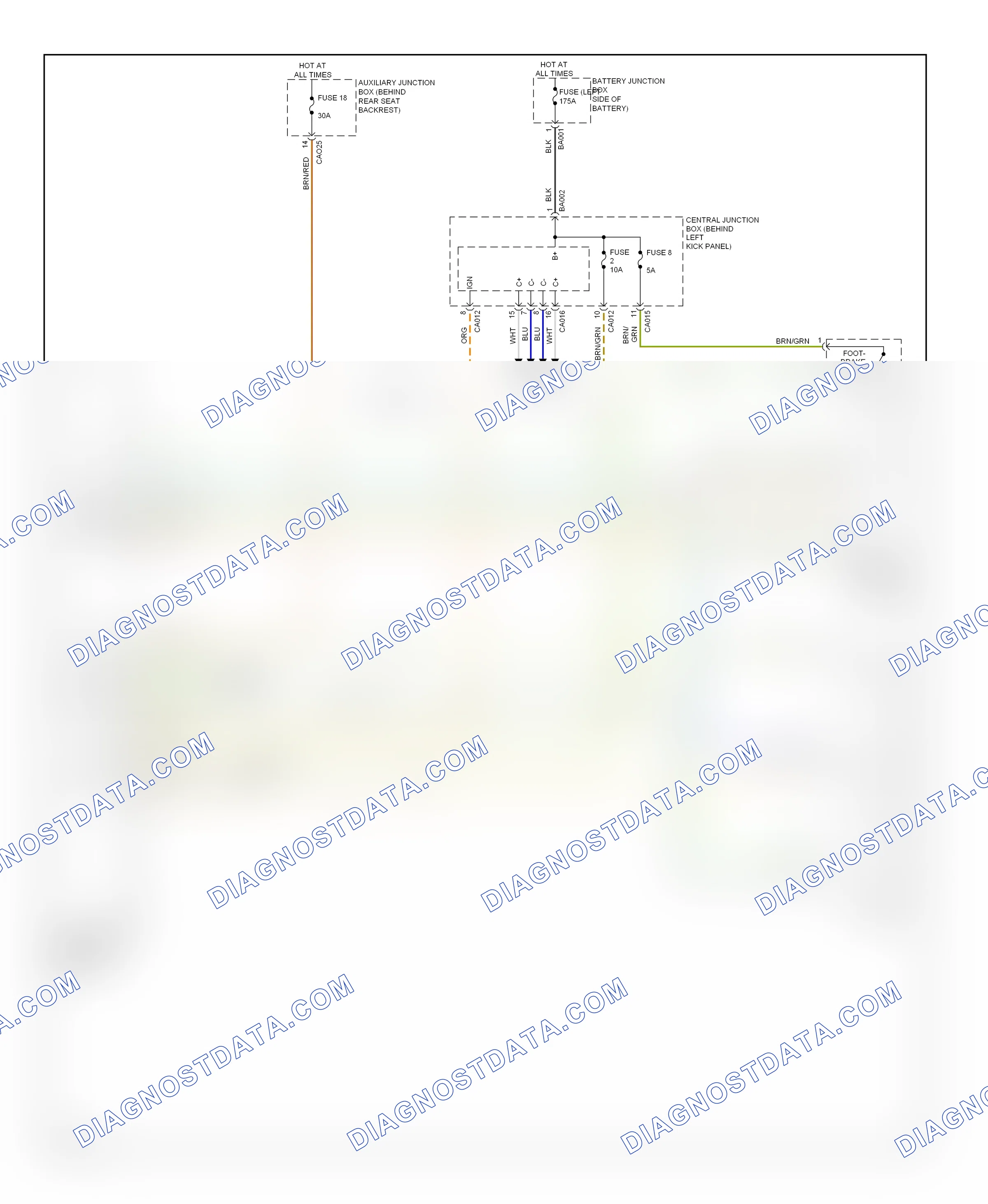 Shift interlock — Shift interlock circuit — Shift interlock circuit. Jaguar XK II facelift 2 (2011-2014)
