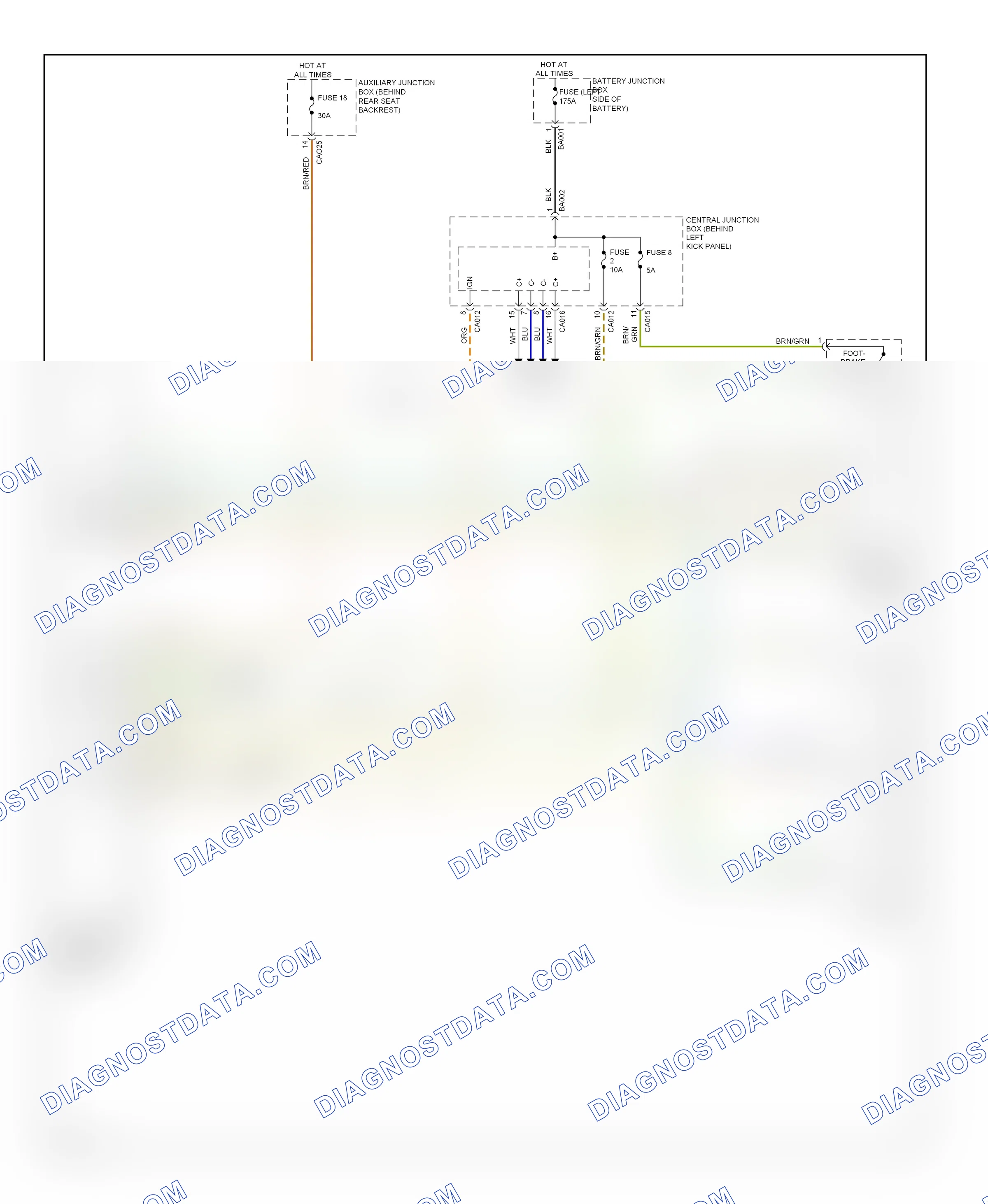 Shift interlock — Shift interlock circuit — Shift interlock circuit. Jaguar XKR II facelift 2 (2011-2014)