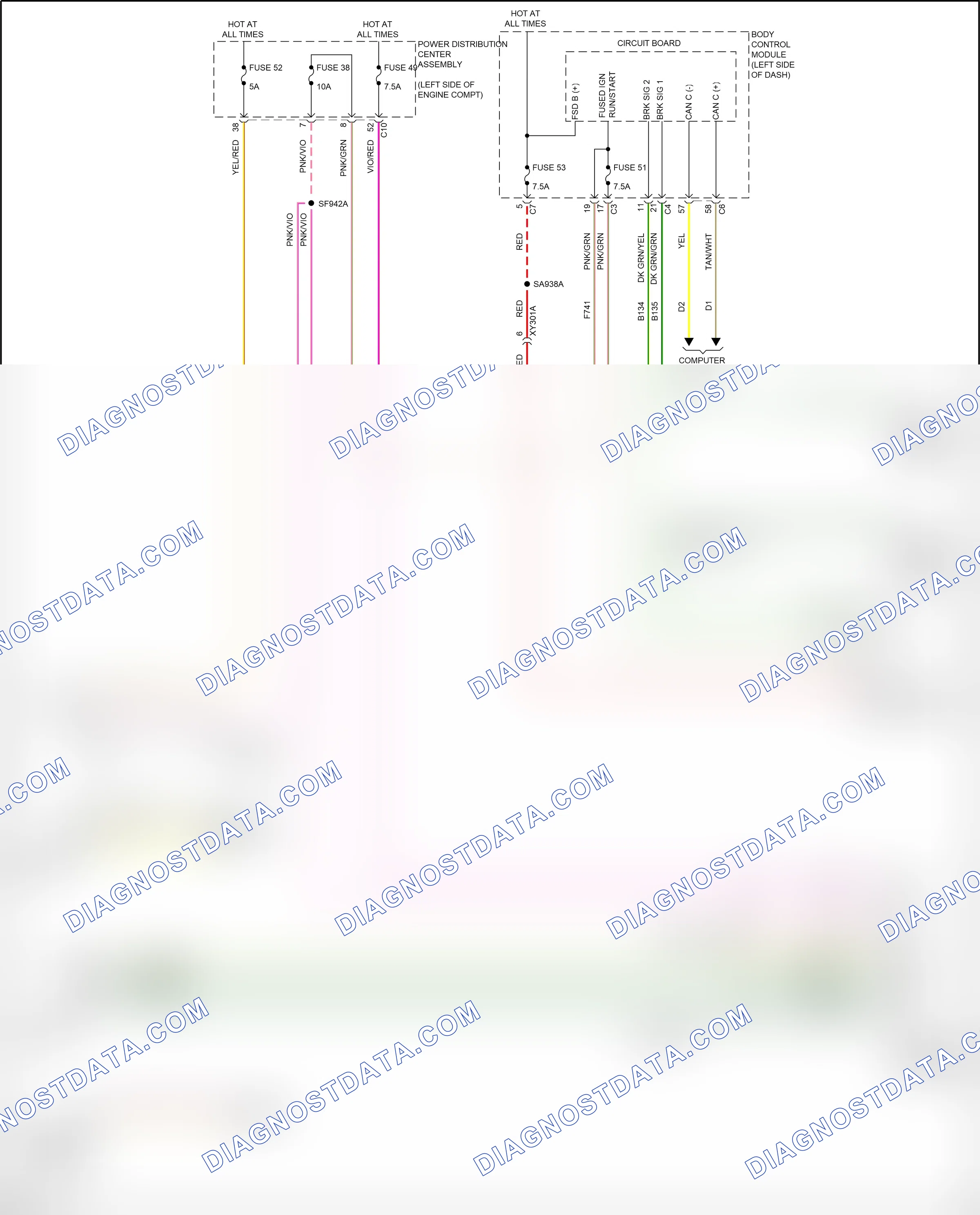 Shift interlock — Shift interlock circuit — Shift interlock circuit. Jeep Compass II facelift (2020-2024)