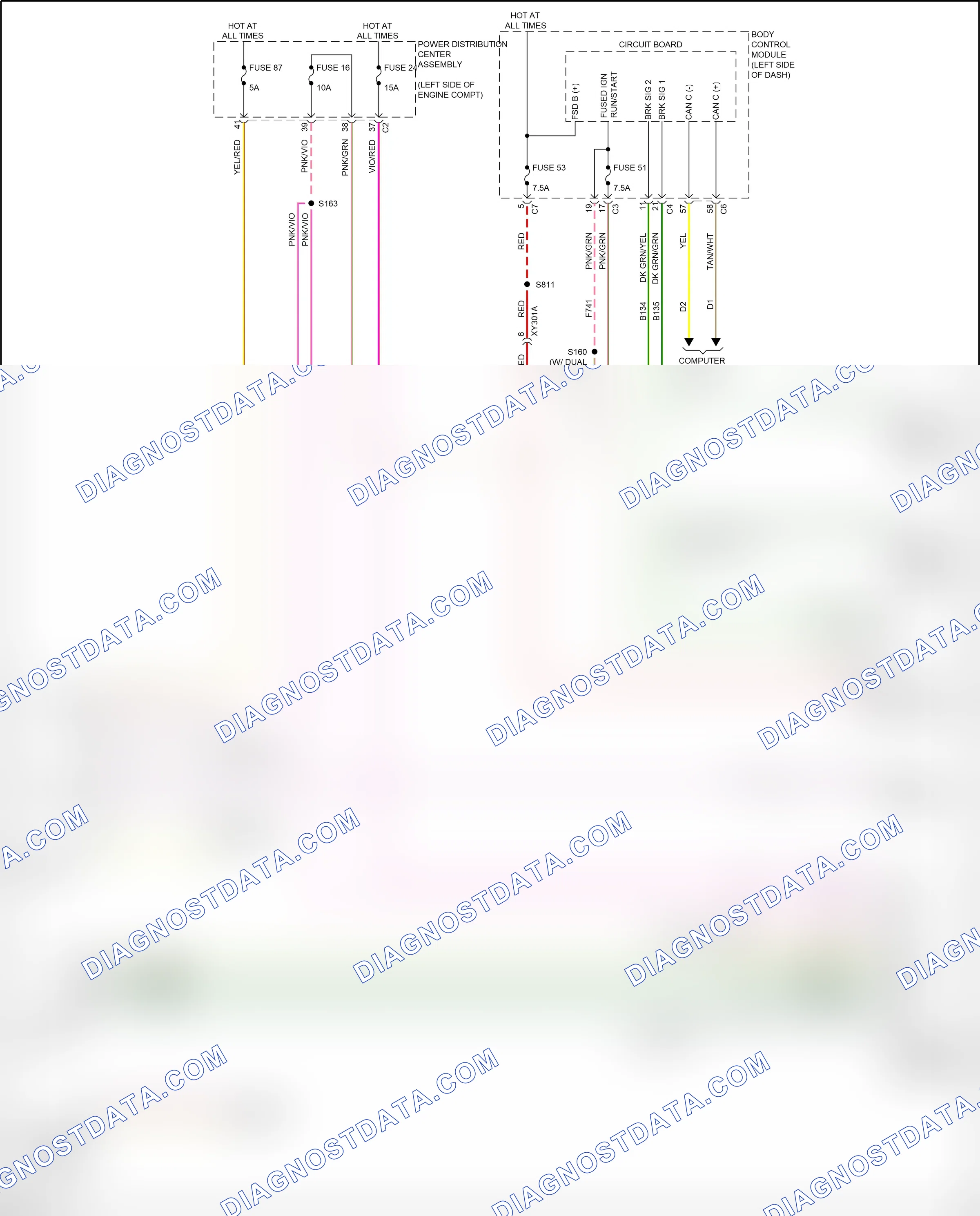 Shift interlock — Shift interlock circuit — Shift interlock circuit. Jeep Compass II (2016-2022)