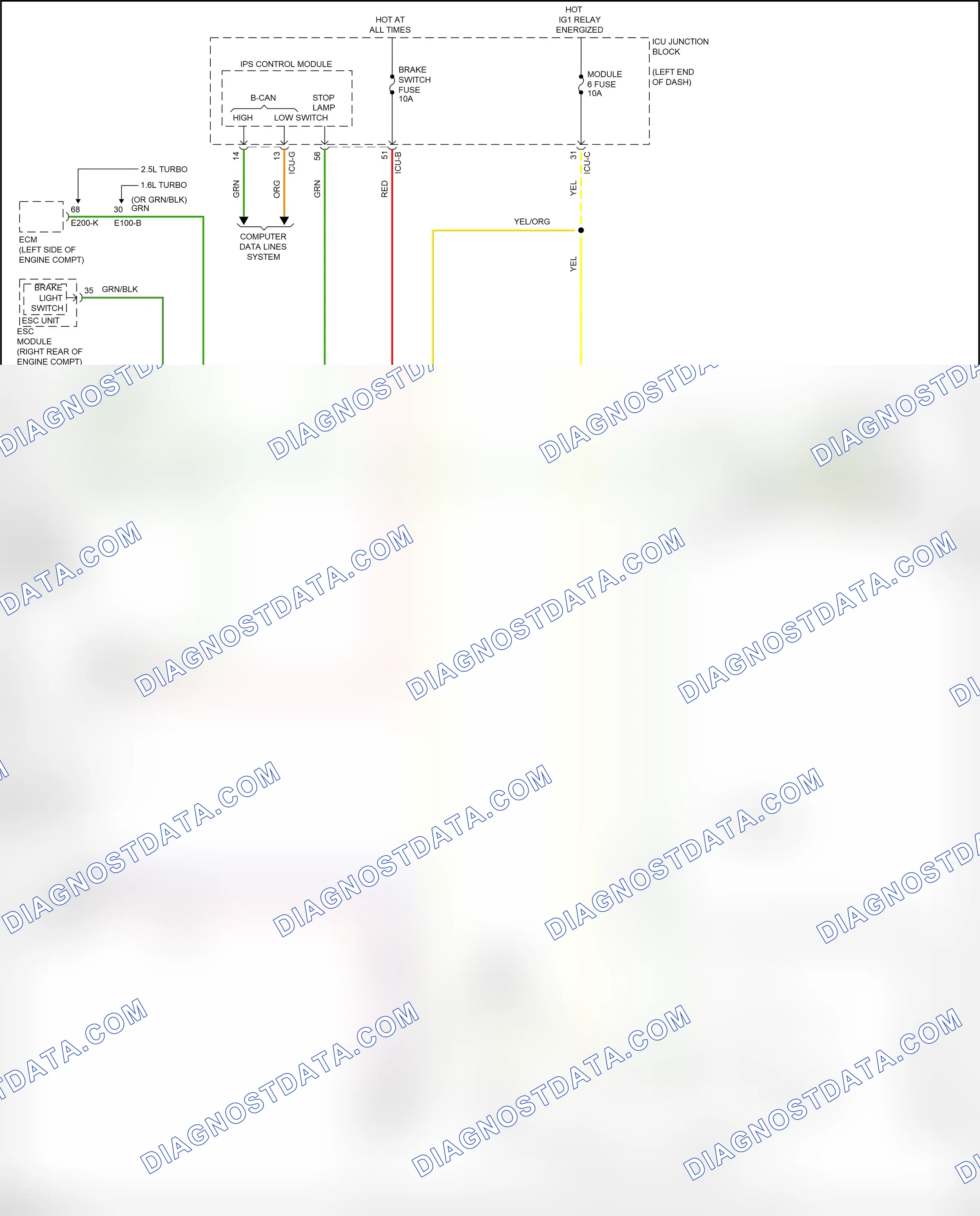 Shift interlock — Shift interlock circuit — Shift interlock circuit. Kia K5 III (2019-2023)