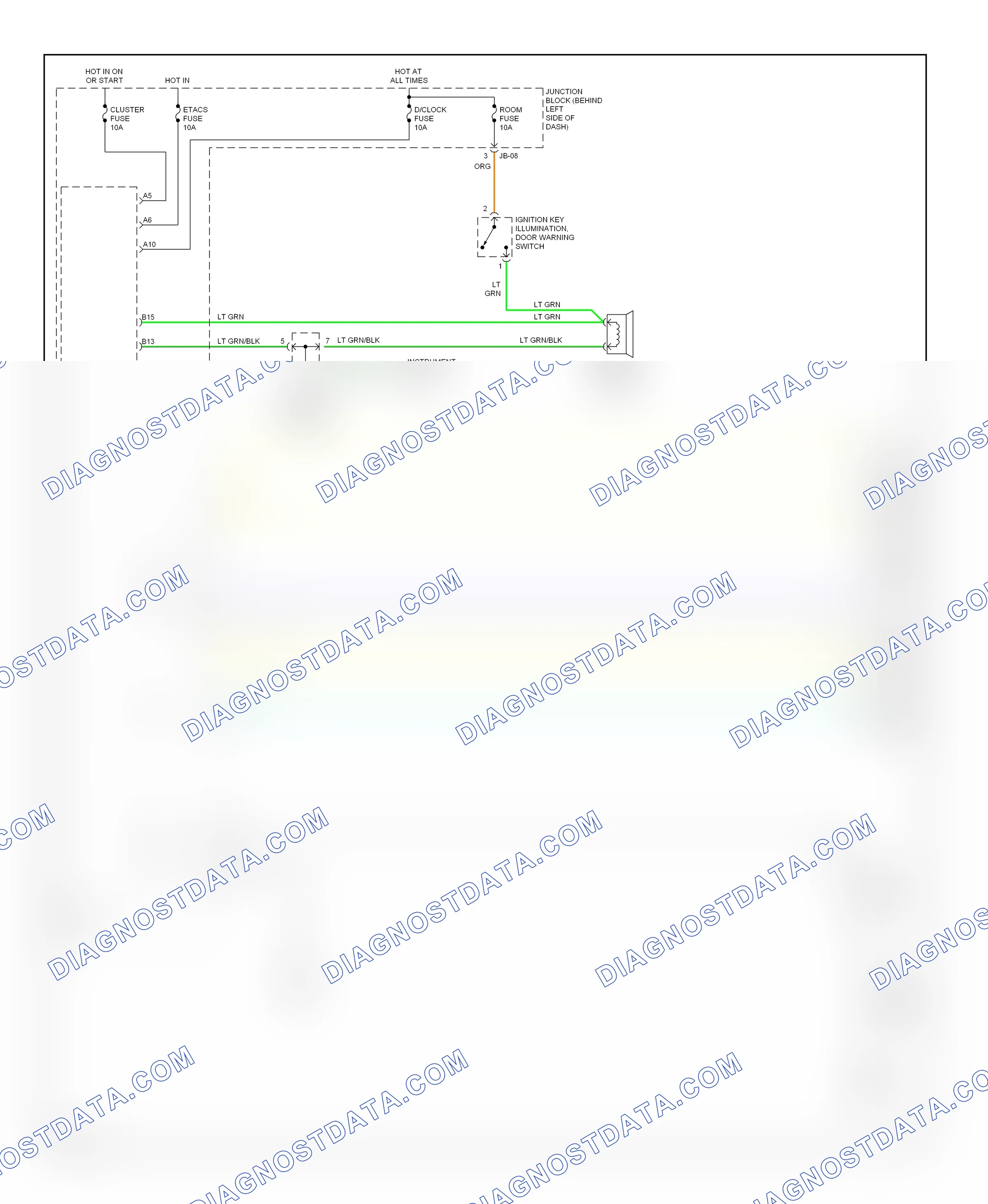Warning systems — Warning system circuits — Warning system circuits. Kia Optima I (2000-2002)