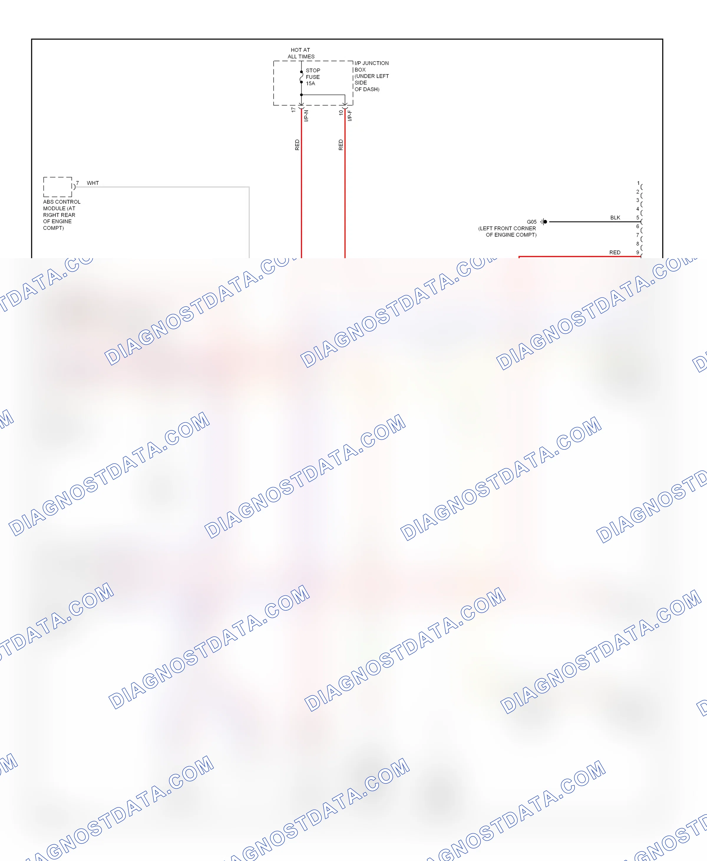 Computer data lines — Computer data lines circuit — Computer data lines circuit. Kia Rio II facelift (2009-2011)