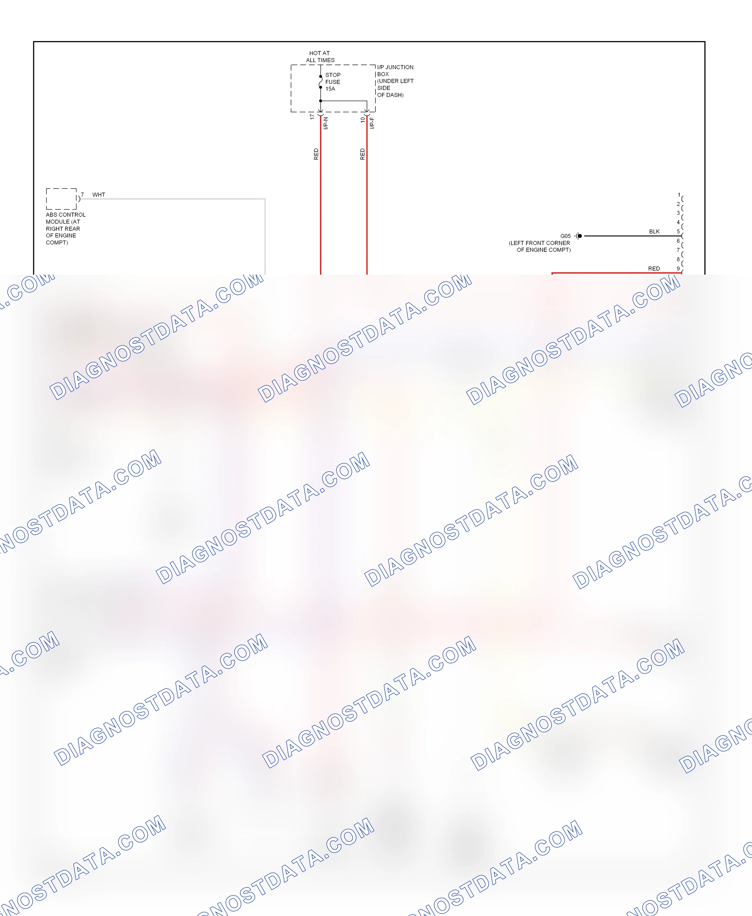 Computer data lines — Computer data lines circuit — Computer data lines circuit. Kia Rio II (2005-2009)