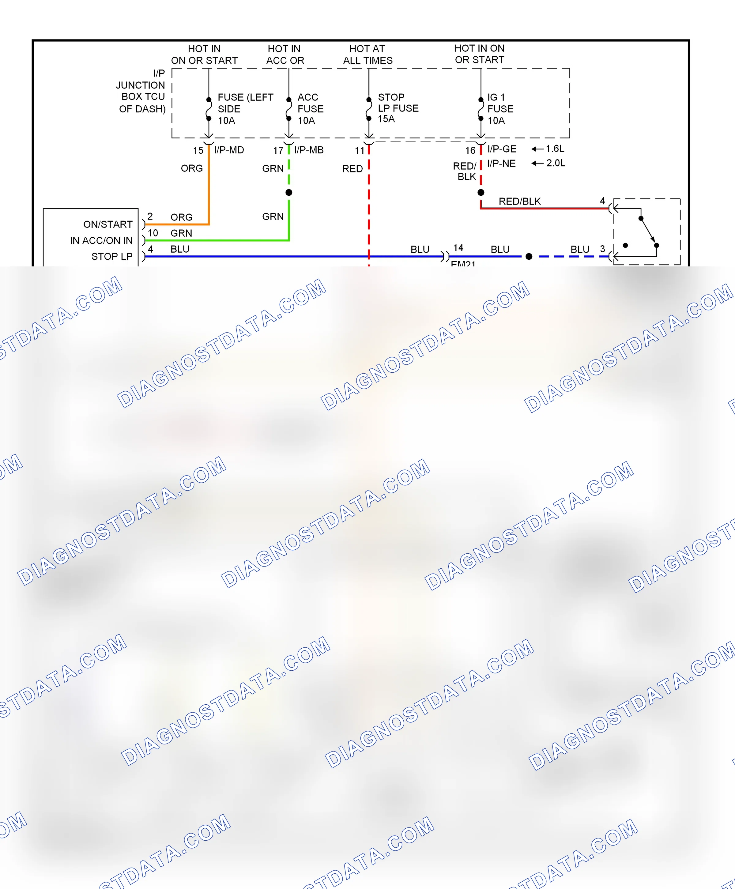 Shift interlock — Shift interlock circuit — Shift interlock circuit. Kia Soul I facelift (2011-2014)