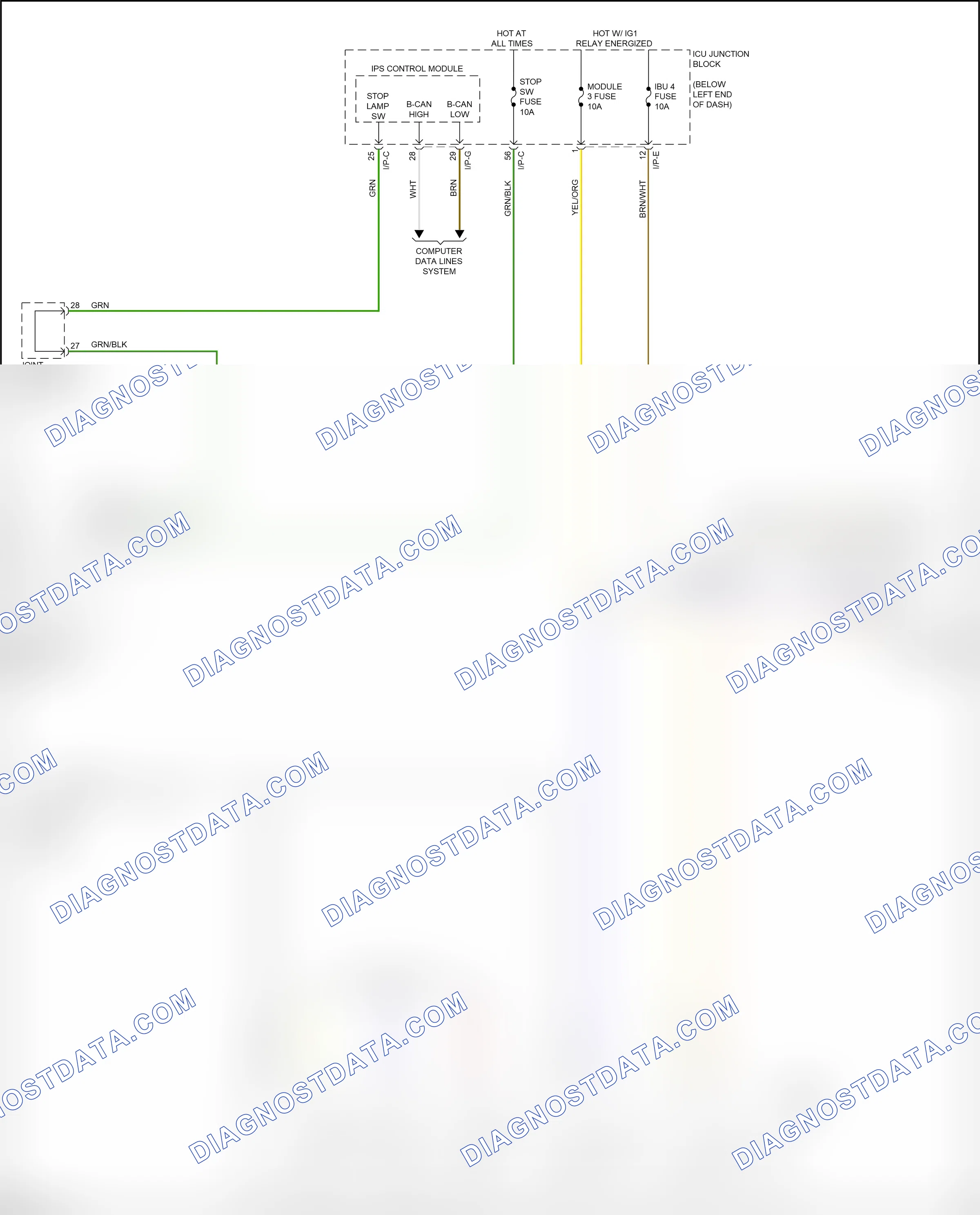 Shift interlock — Shift interlock circuit — Shift interlock circuit. Kia Stinger I (2017-2021)