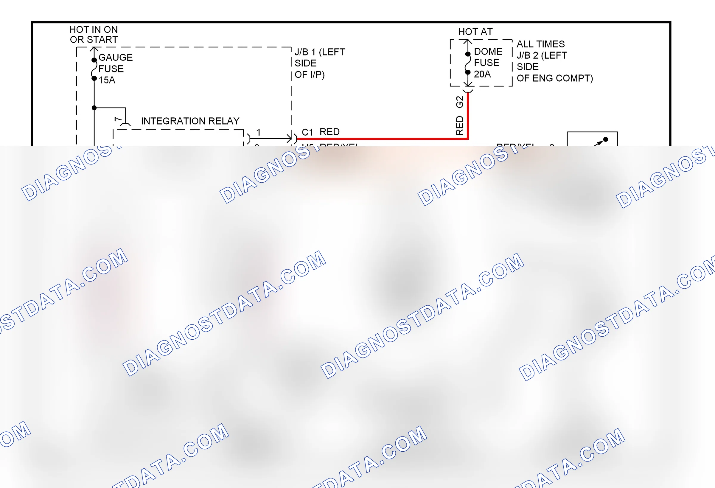 Warning systems — Warning system circuits — Warning system circuits. Lexus ES XV10 facelift (1994-1996)
