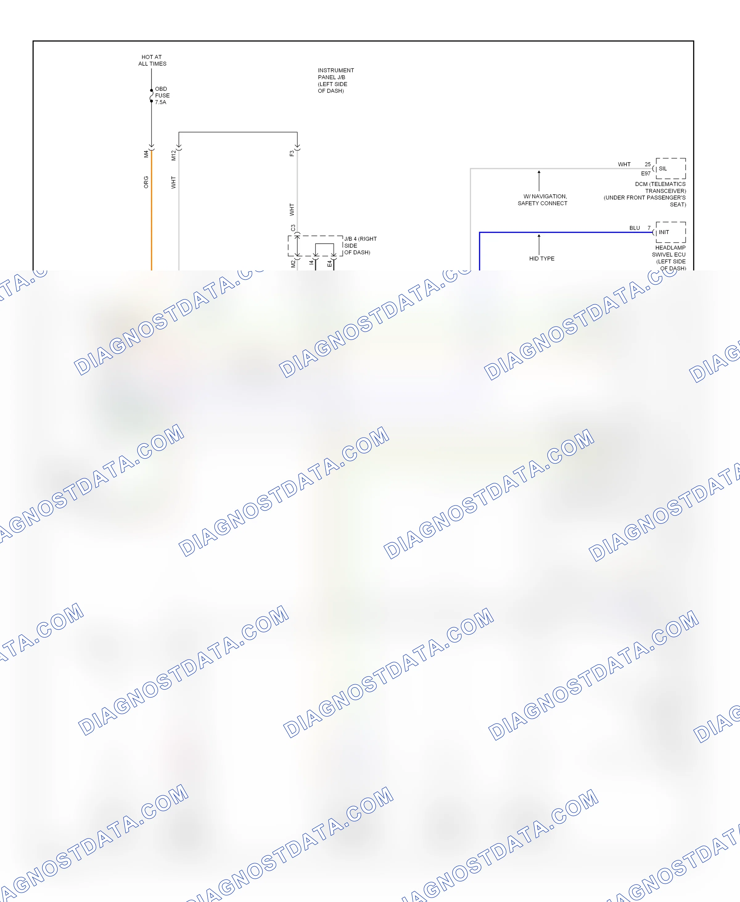 Computer data lines — Data link connector circuit — Data link connector circuit. Lexus ES XV40 facelift (2009-2012)