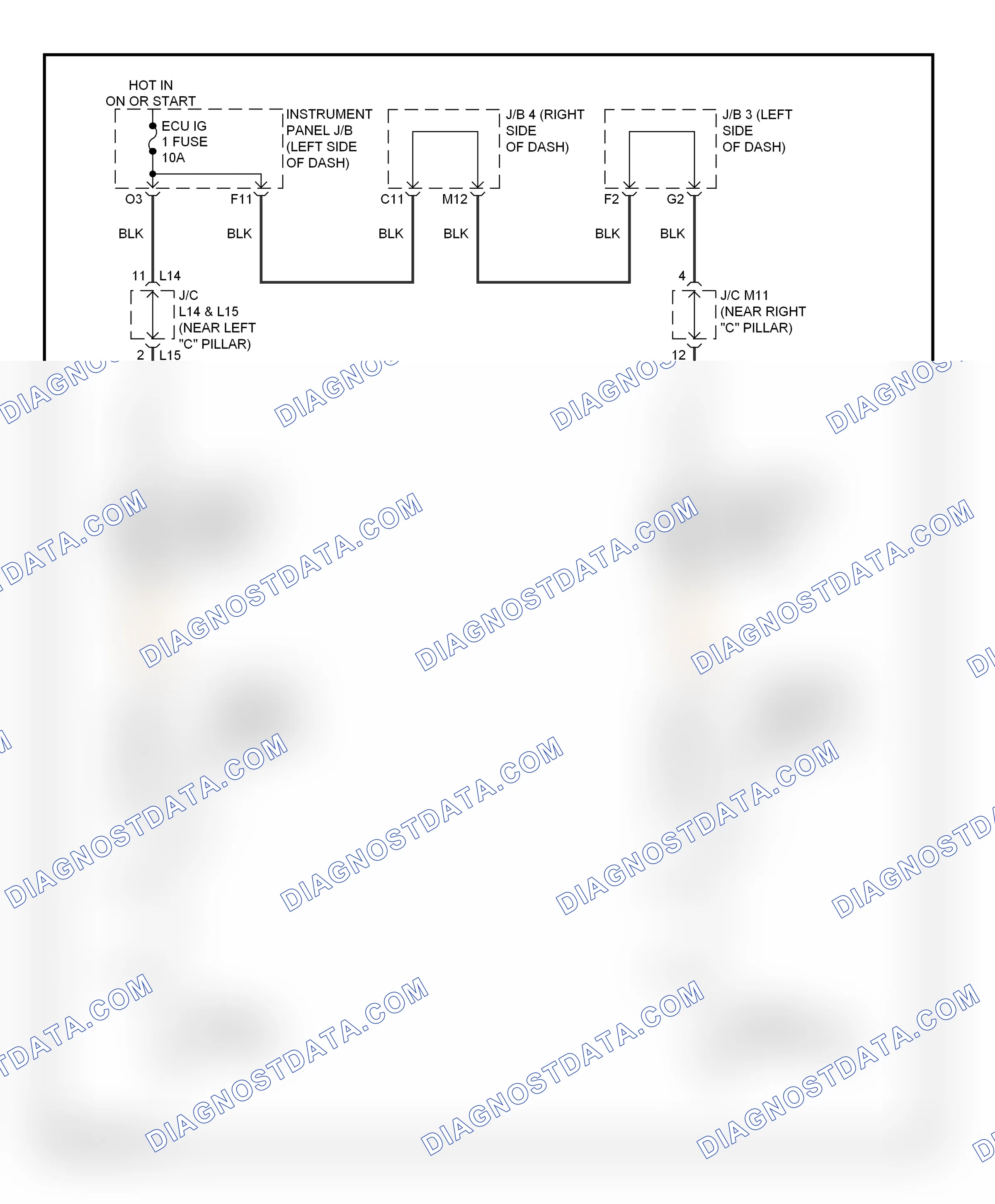 Passive restraints — Passive restraints circuit — Passive restraints circuit. Lexus ES XV40 facelift (2009-2012)