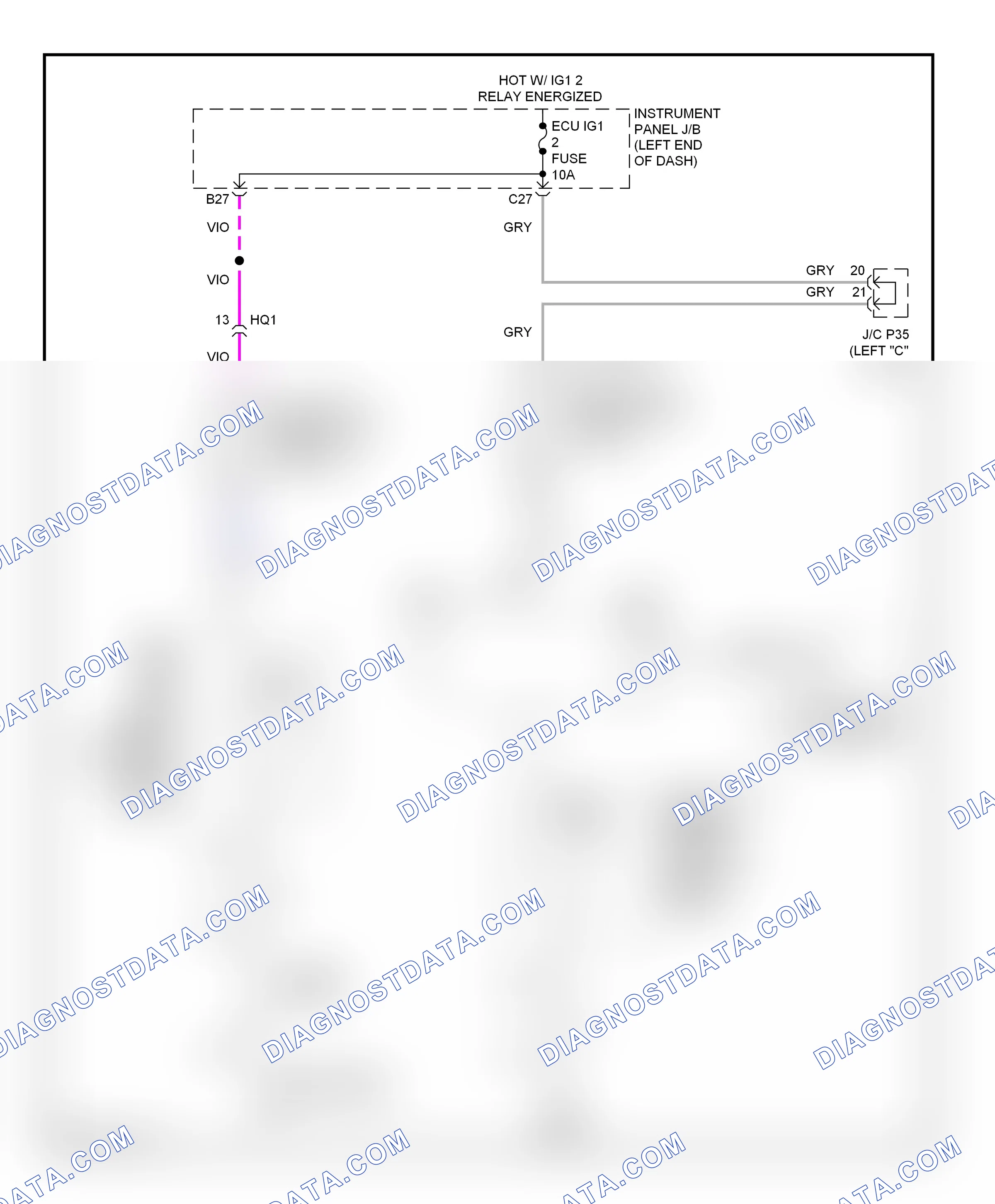 Passive restraints — Passive restraints circuit — Passive restraints circuit. Lexus ES XV60 (2012-2015)
