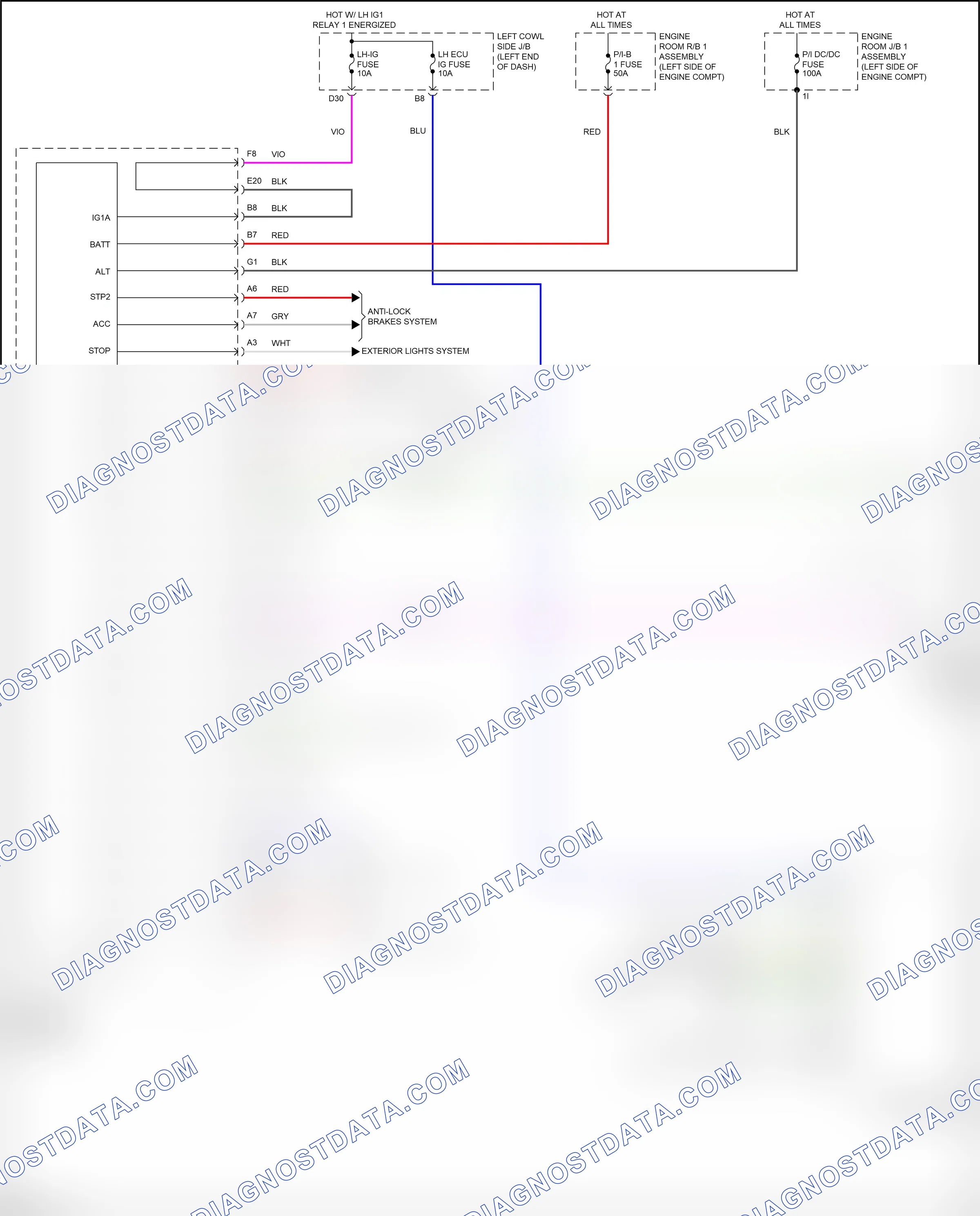 Body control modules — Integration control and panel circuit — Integration control and panel circuit. Lexus GS IV facelift (2015-2020)