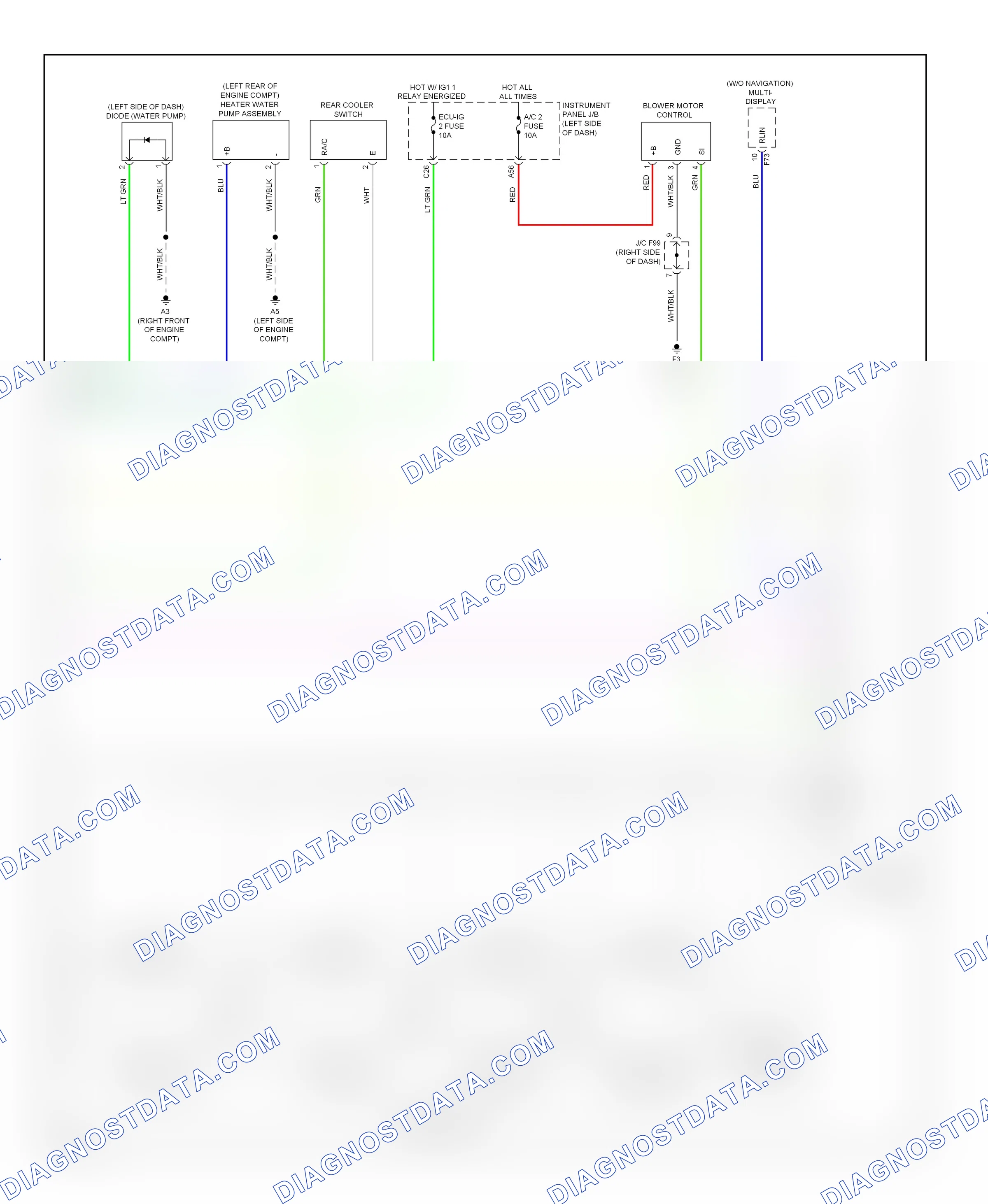 Air conditioning — Automatic a/c circuit — Automatic a/c circuit (3 of 3). Lexus HS I (2009-2012)