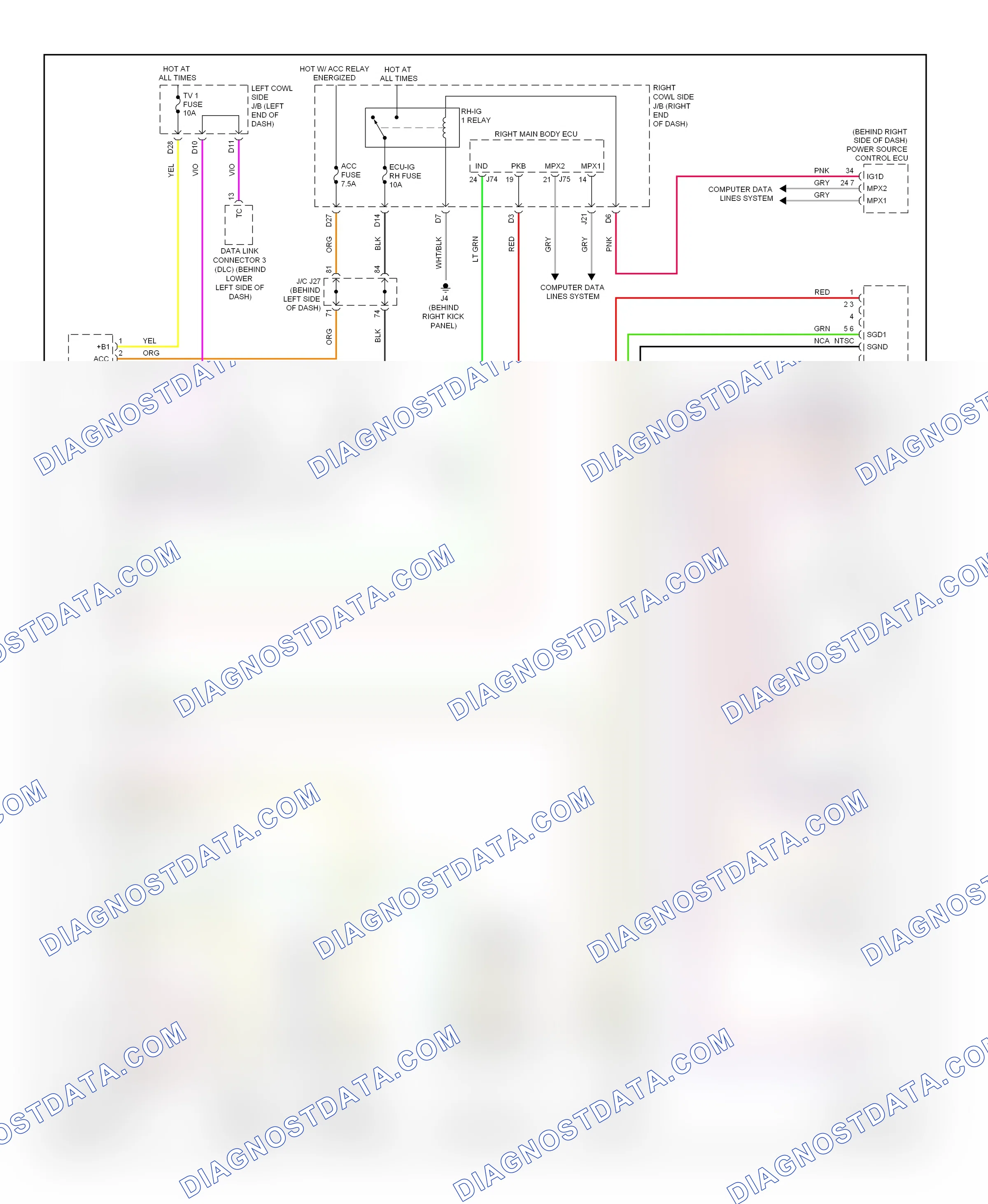 Navigation — Navigation circuit — Navigation circuit. Lexus IS II facelift (2008-2010)