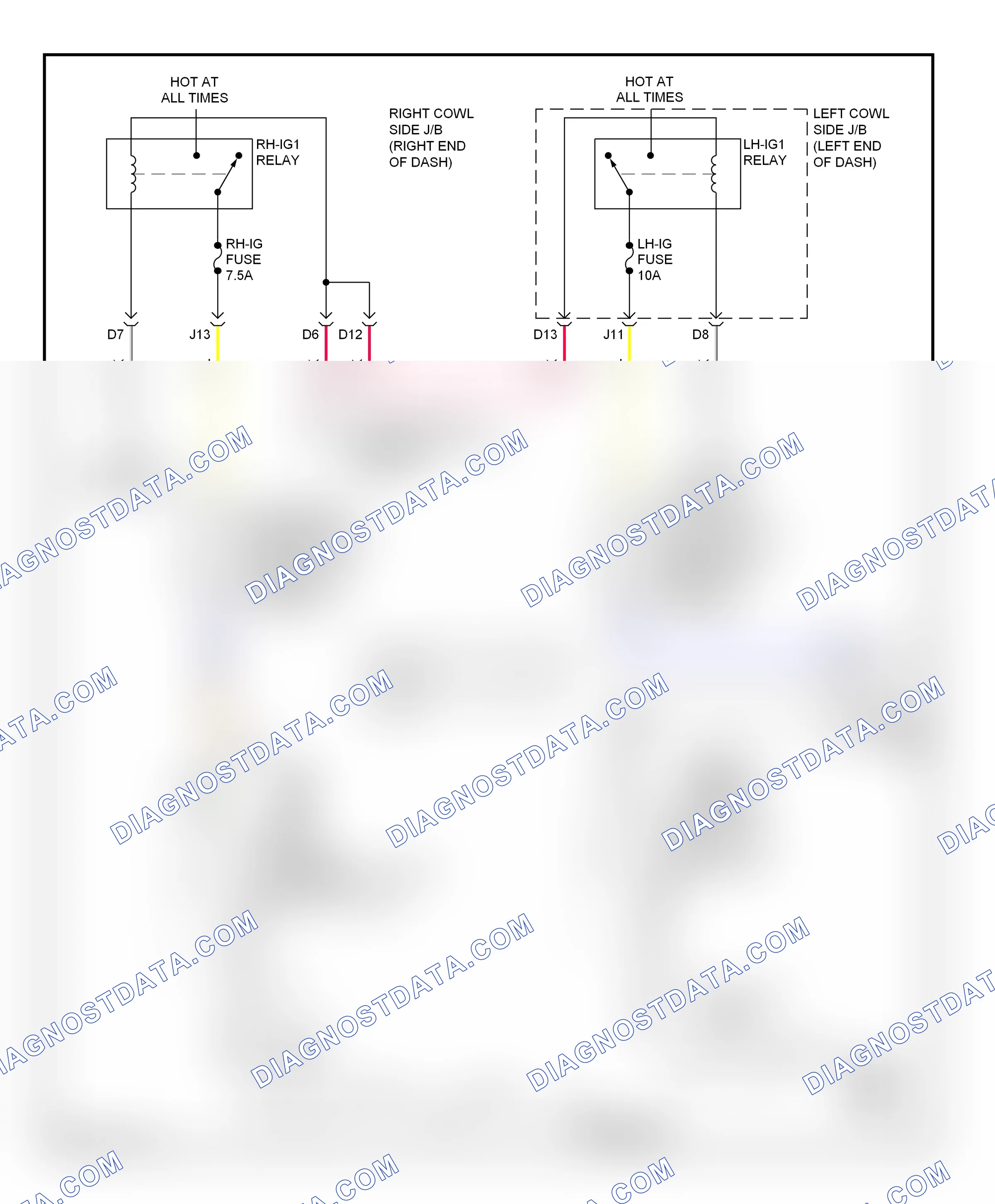 Passive restraints — Passive restraints circuit — Passive restraints circuit. Lexus IS III (2013-2016)
