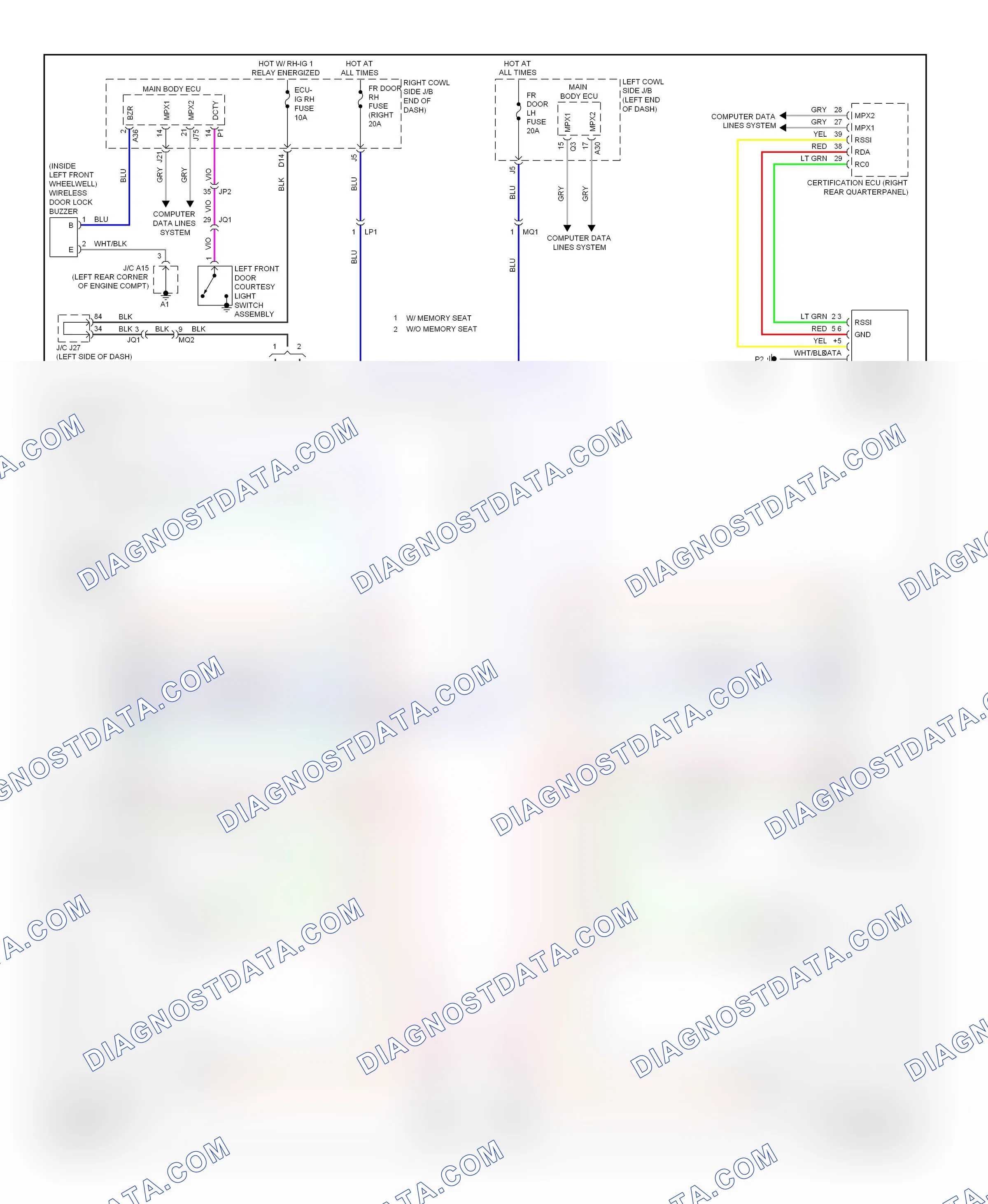 Power windows — Power windows circuit — Power windows circuit. Lexus IS III (2013-2016)