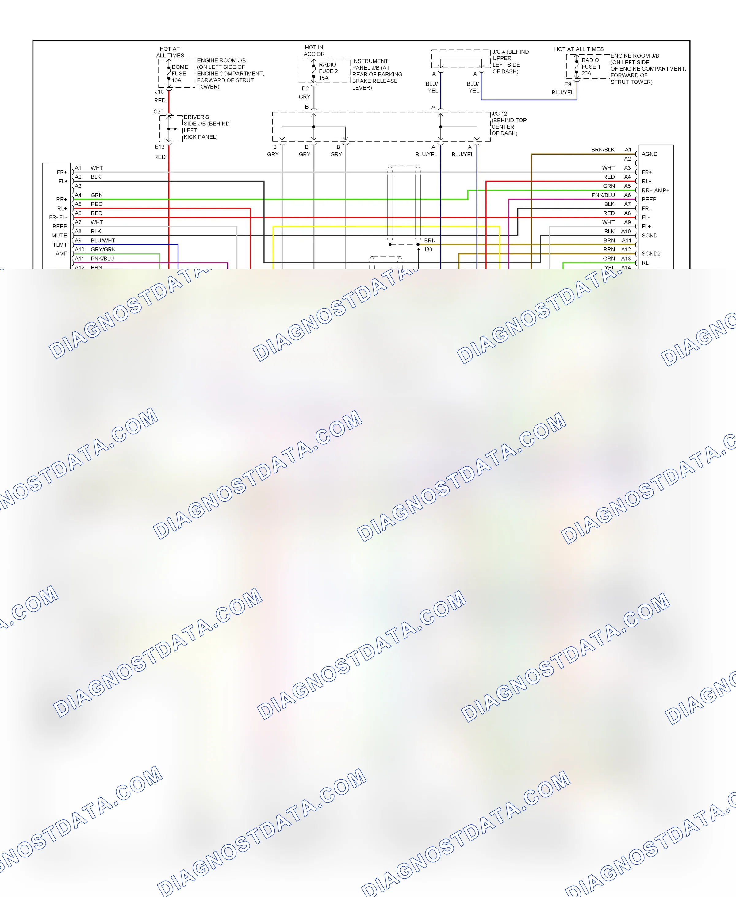 Radio — Radio circuits, nakamichi — Radio circuits, nakamichi. Lexus LS II (1994-2000)