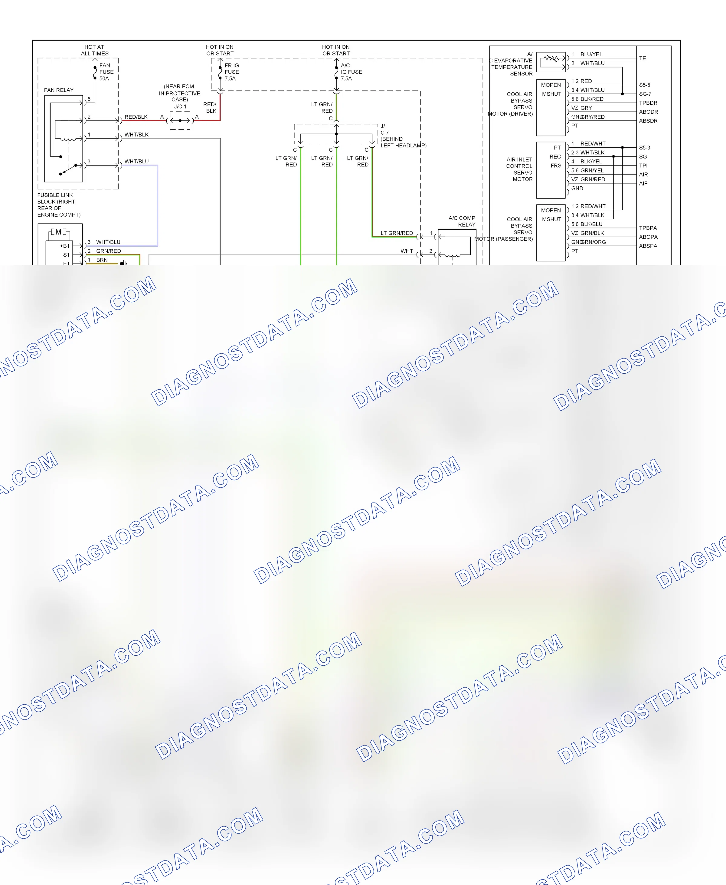 Air conditioning — Automatic a/c circuit — Automatic a/c circuit (2 of 2). Lexus LS III (2000-2003)