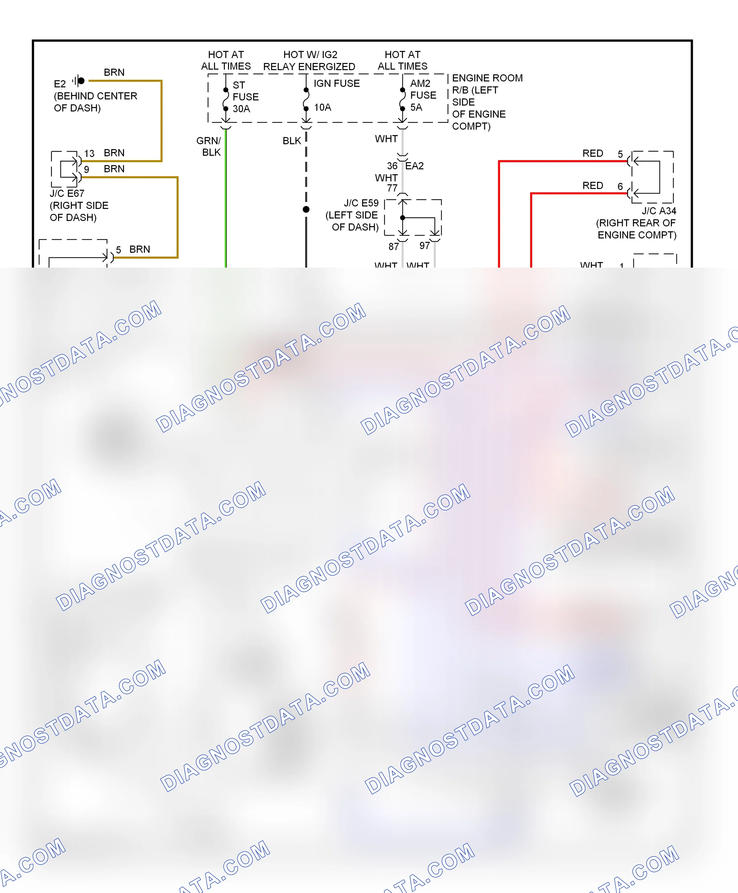 Starting/charging — Starting circuit — Starting circuit. Lexus LX J200 facelift (2012-2015)