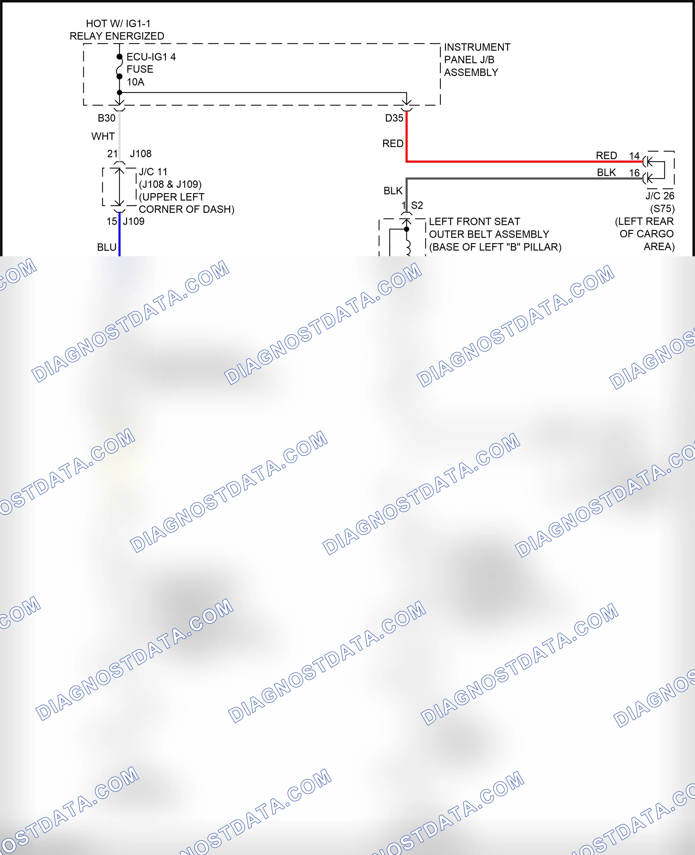 Passive restraints — Passive restraints circuit — Passive restraints circuit. Lexus RX IV (2015-2019)