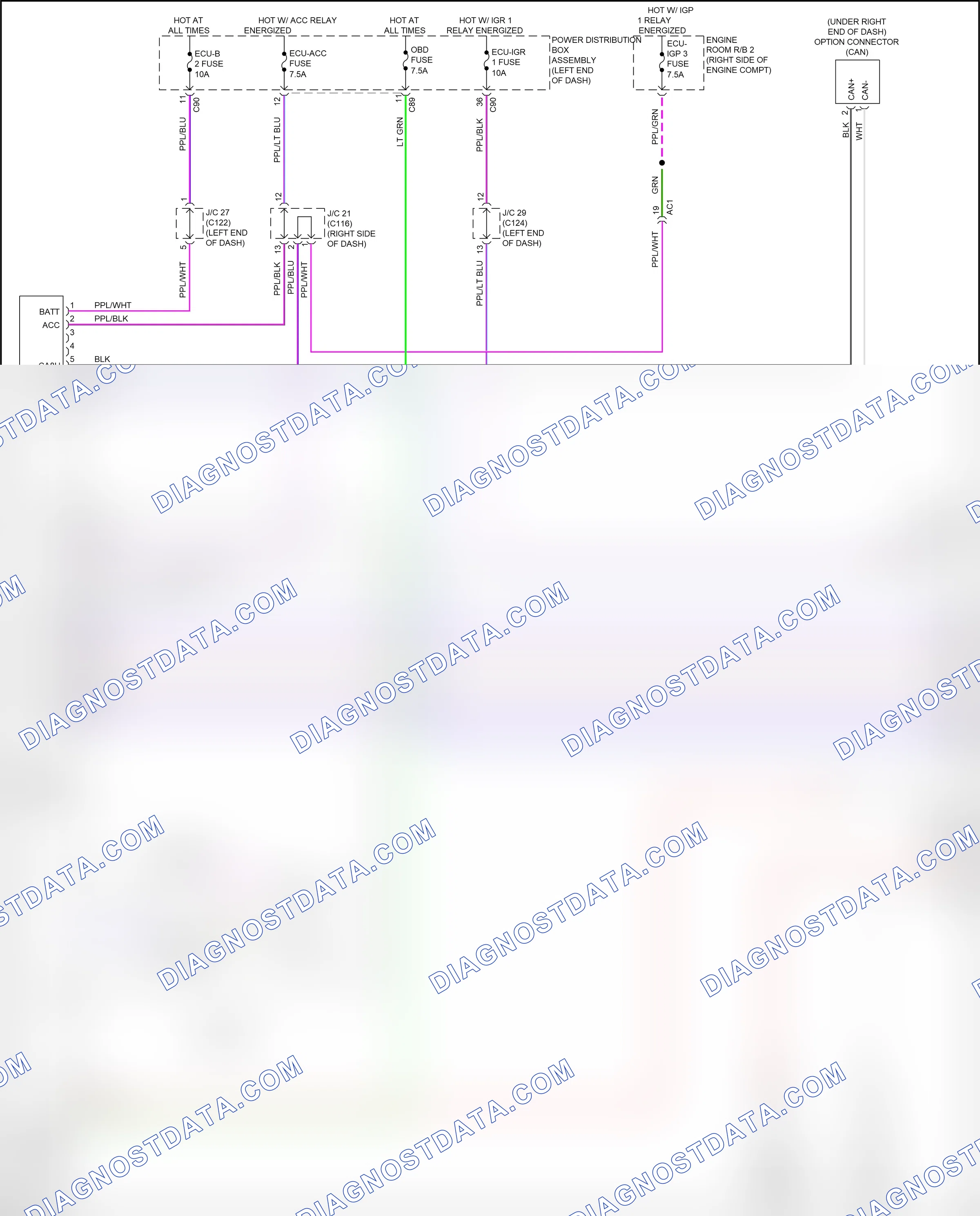 Computer data lines — Computer data lines circuit — Computer data lines circuit (1 of 8). Lexus RX V (2022-2024)