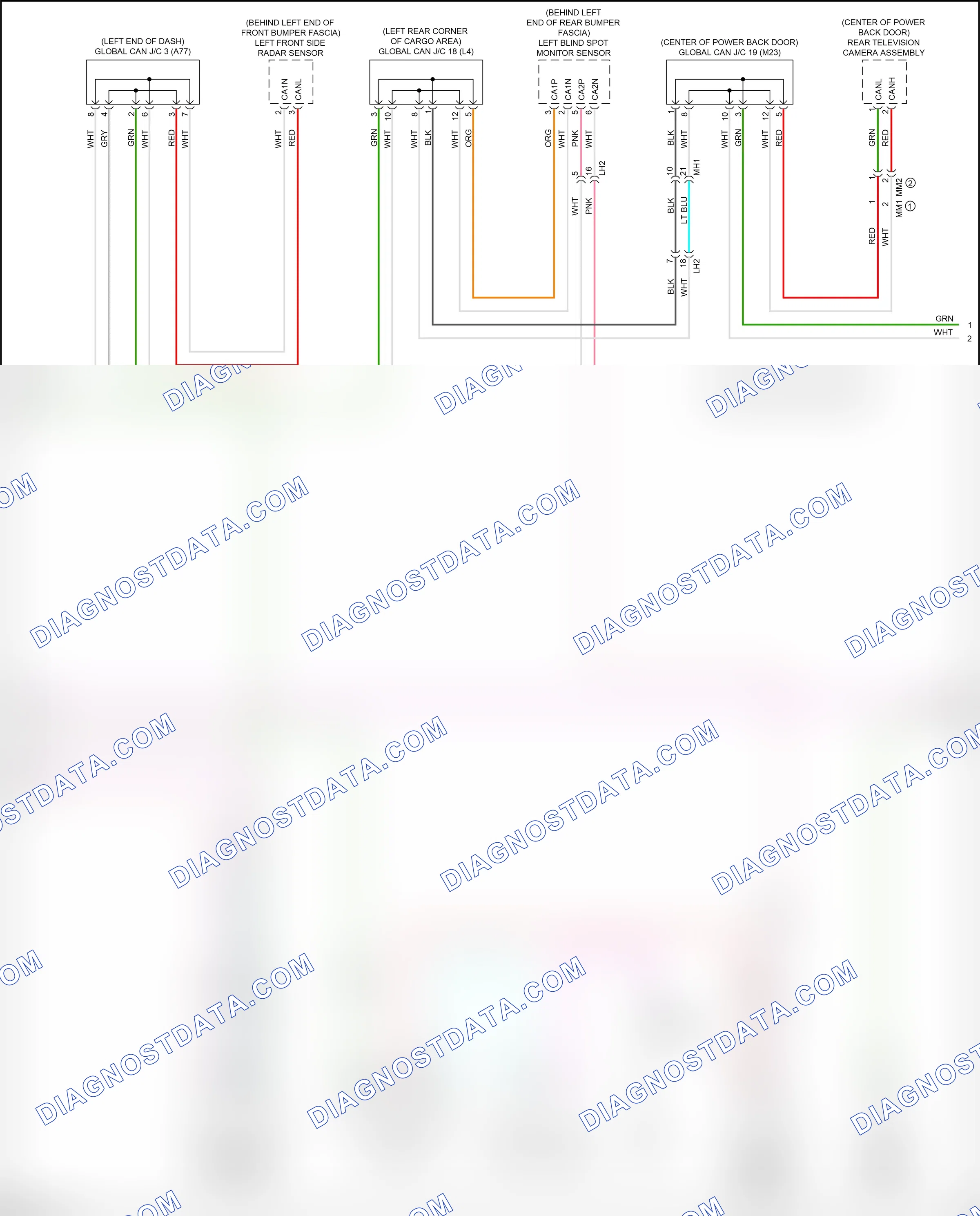 Computer data lines — Computer data lines circuit — Computer data lines circuit (7 of 8). Lexus RX V (2022-2024)