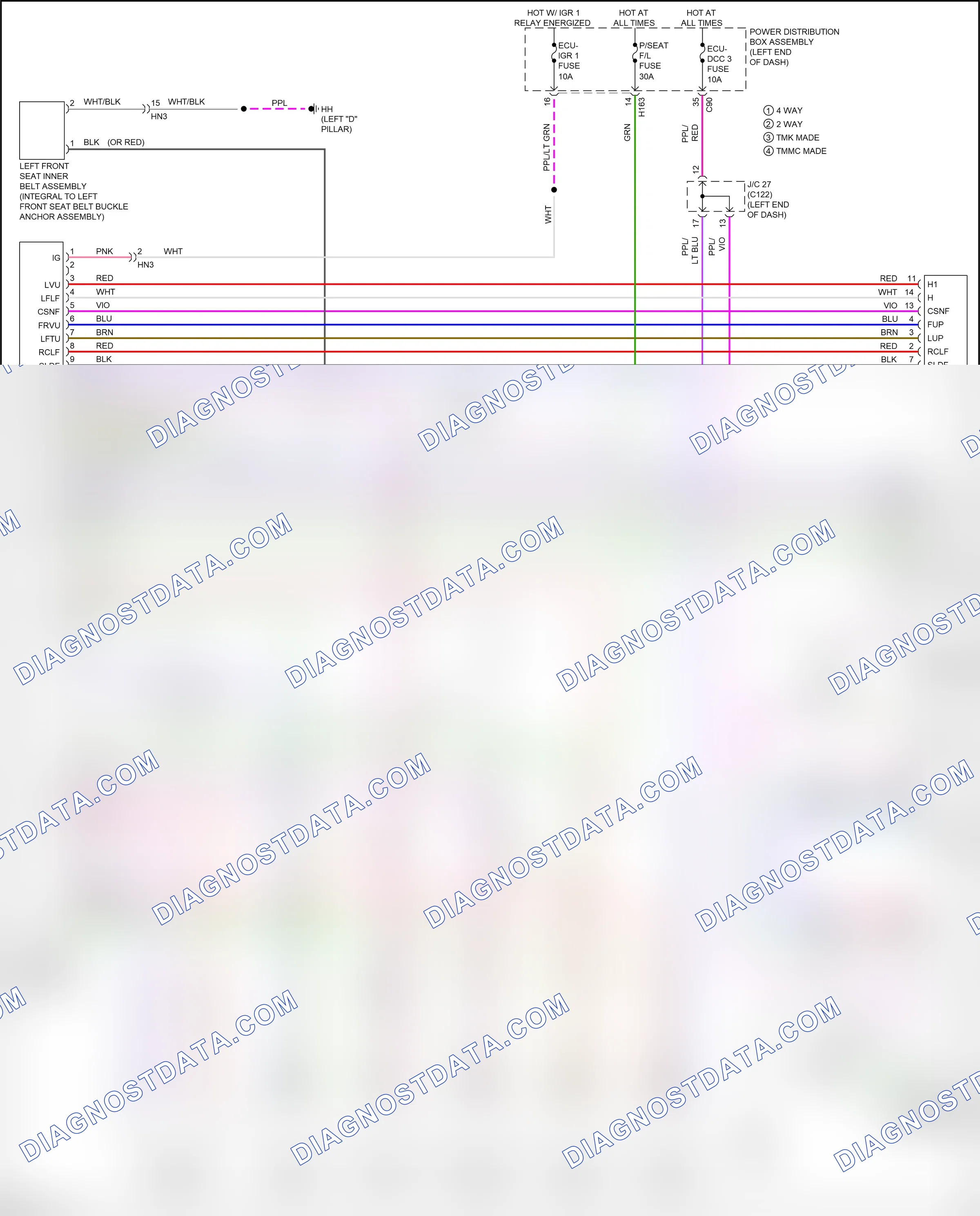 Memory systems — Driver"s memory seat circuit — Driver"s memory seat circuit. Lexus RX V (2022-2024)