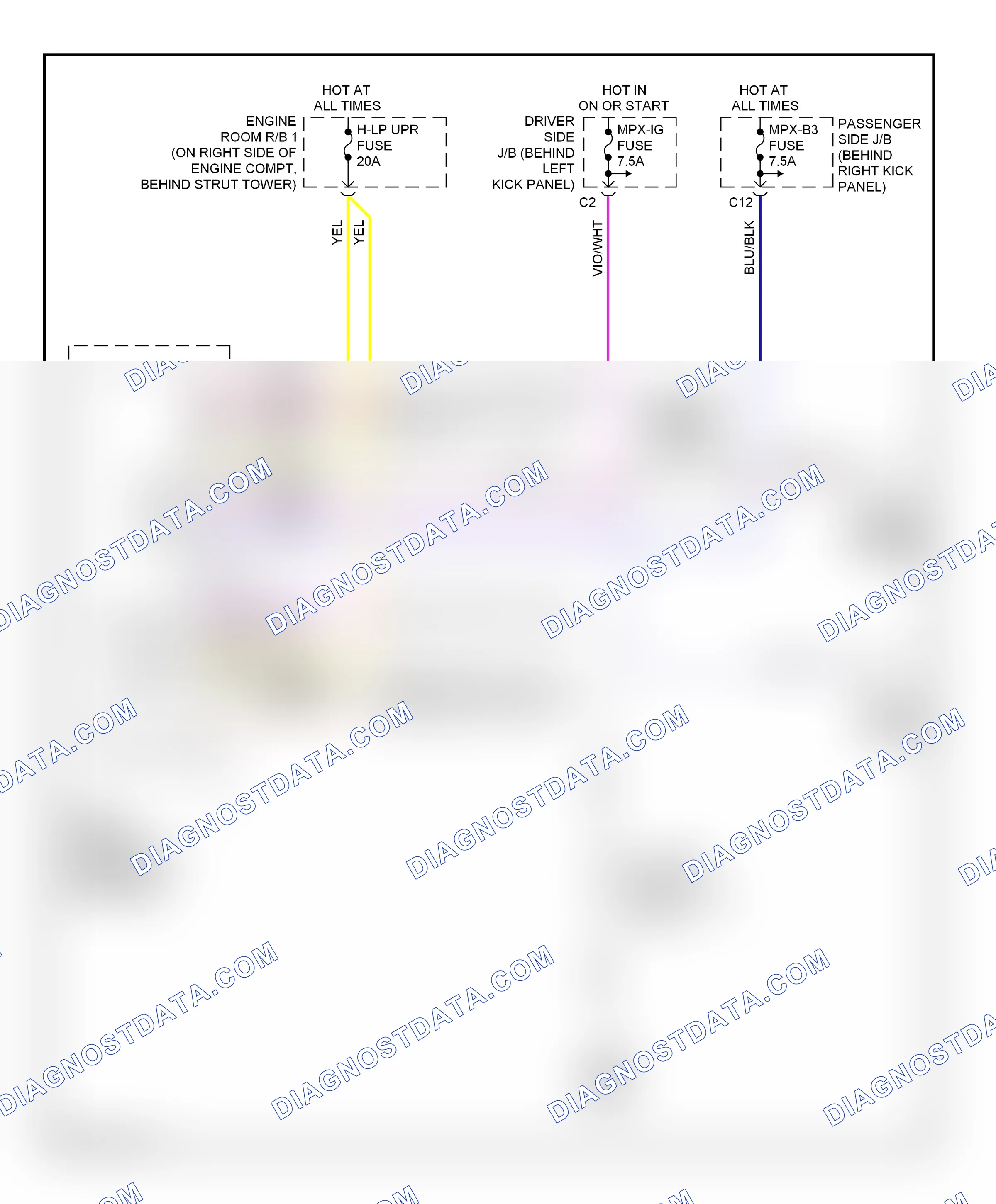 Body control modules — Front controller circuit — Front controller circuit. Lexus SC II facelift (2005-2010)