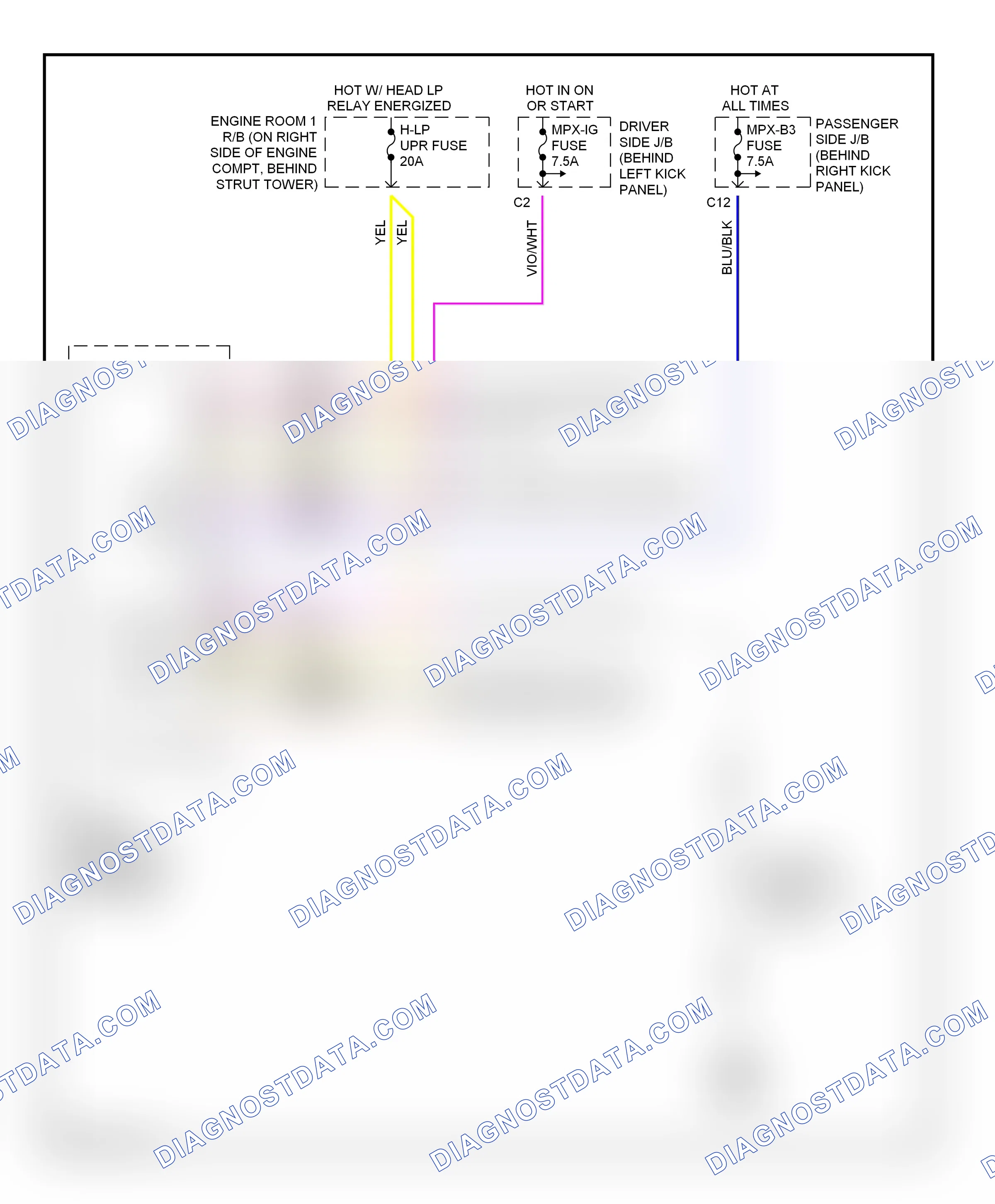 Body control modules — Front controller circuit — Front controller circuit. Lexus SC II (2001-2005)