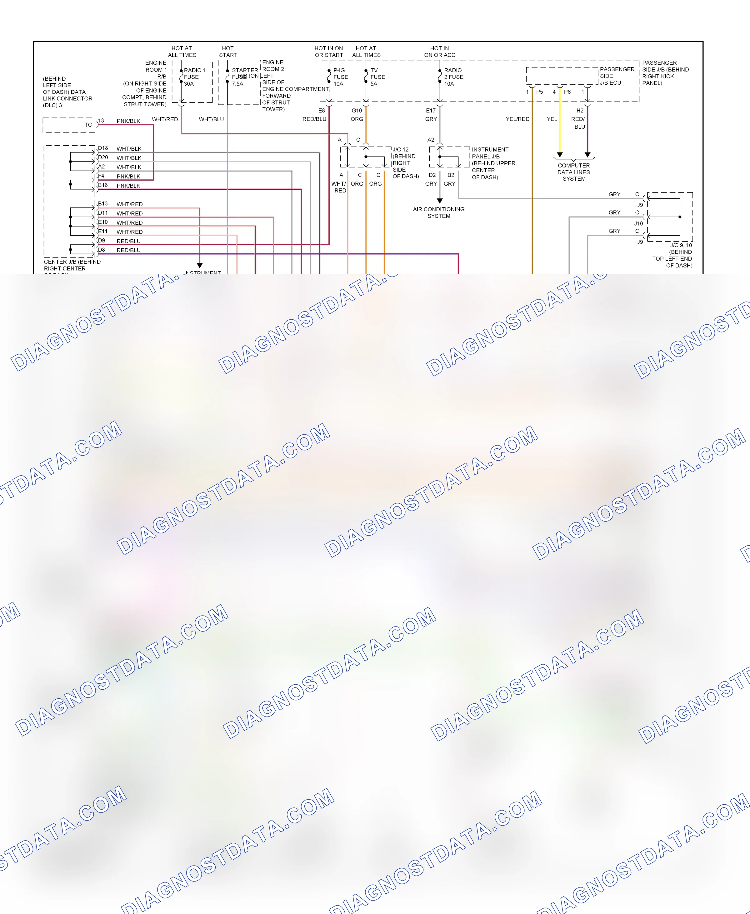 Navigation — Navigation circuit — Navigation circuit. Lexus SC II (2001-2005)