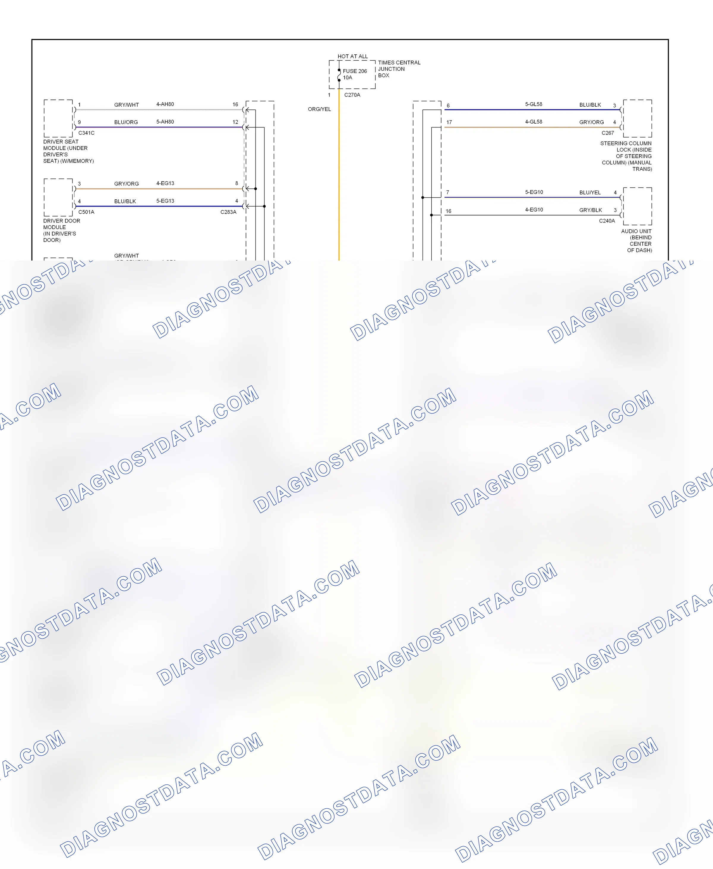 Computer data lines — Computer data lines circuit — Computer data lines circuit. Lincoln LS I (1999-2002)