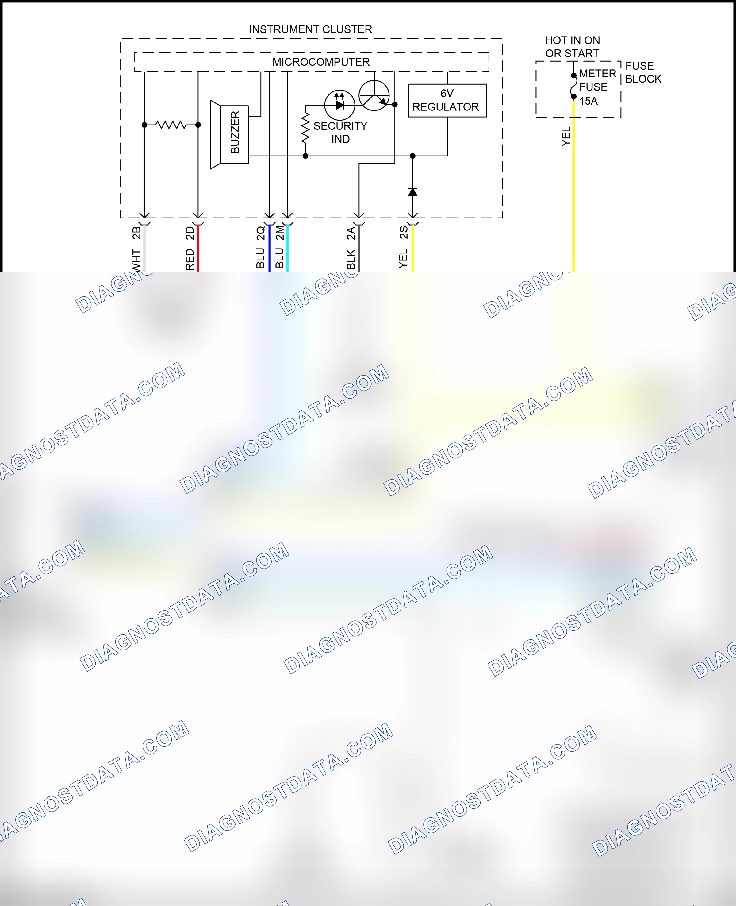 Anti-theft — Immobilizer circuit — Immobilizer circuit. Mazda 3 BL facelift (2011-2013)
