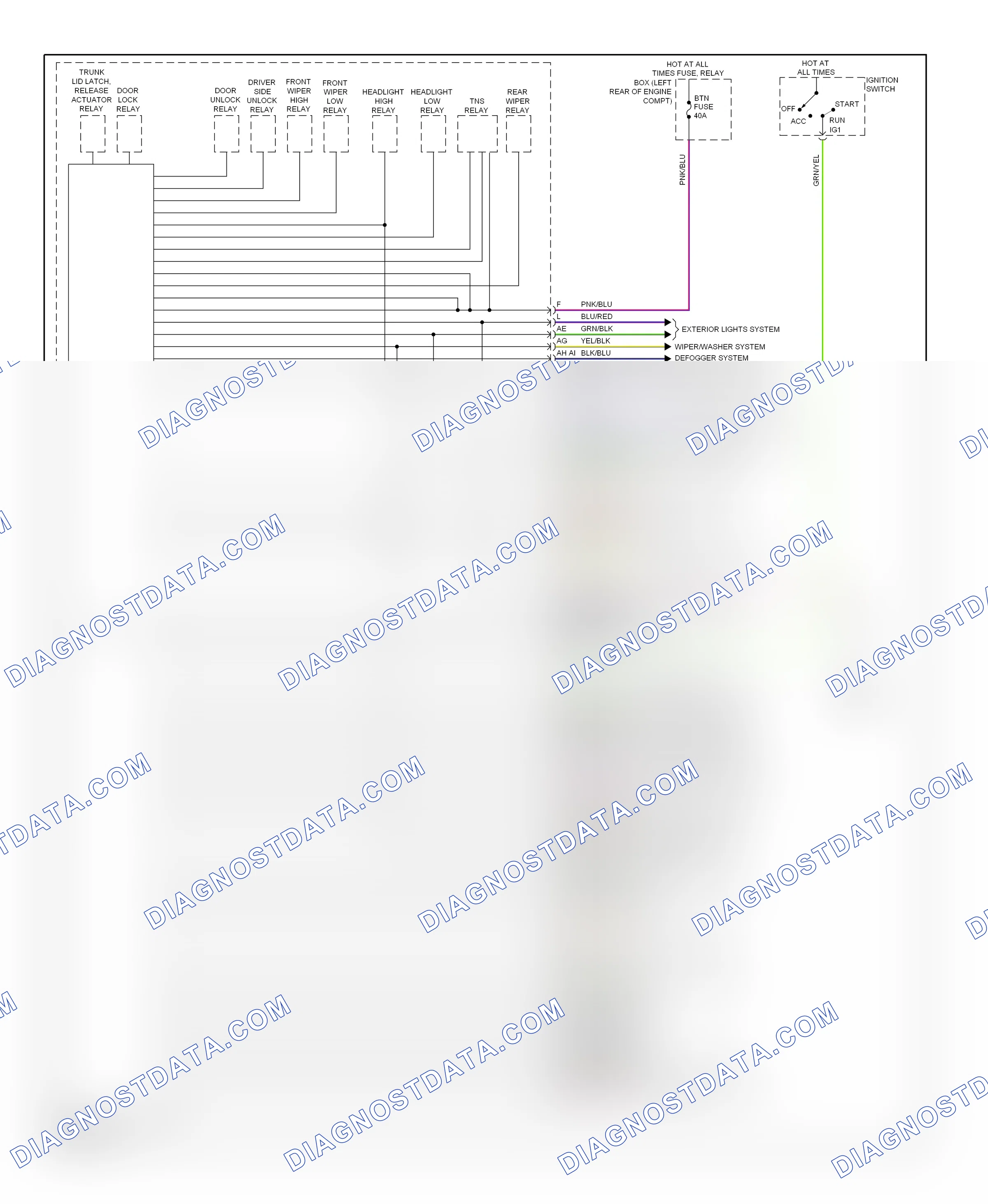 Body control modules — Body control modules circuit — Body control modules circuit. Mazda 3 BL (2008-2011)