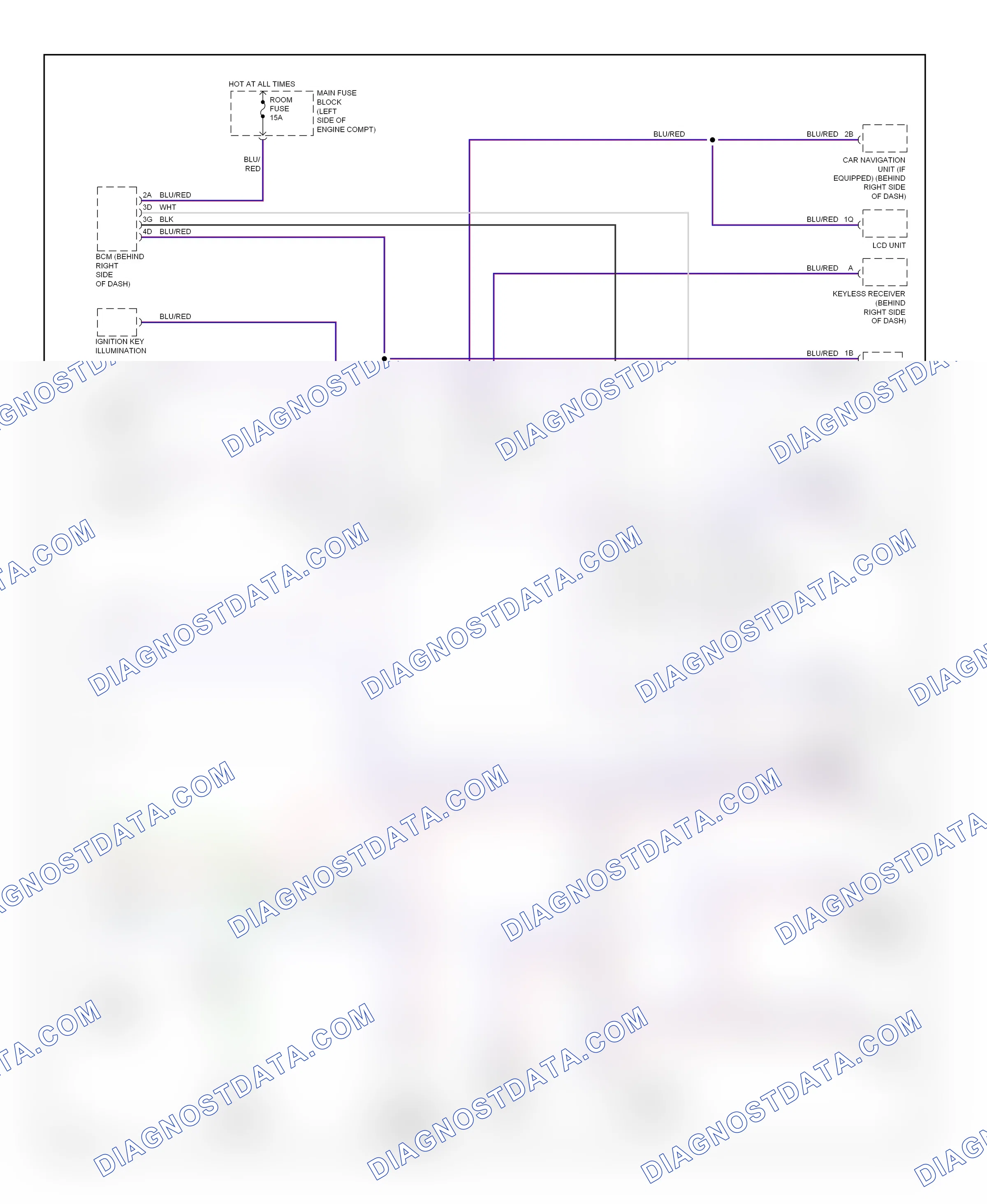 Computer data lines — Computer data lines circuit — Computer data lines circuit. Mazda 5 I (2005-2007)