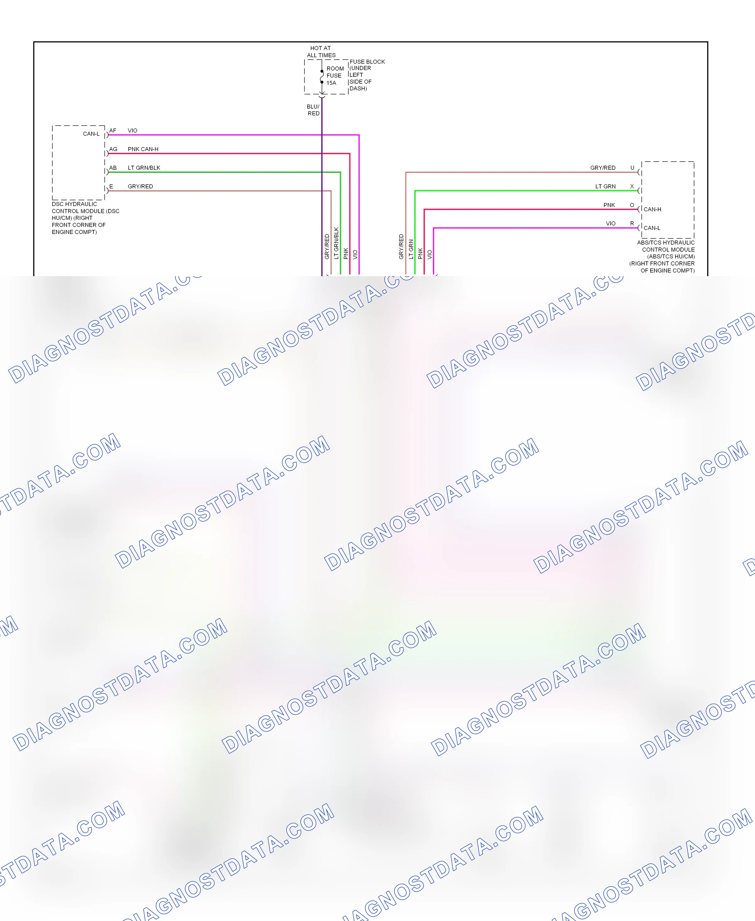 Computer data lines — Computer data lines circuit — Computer data lines circuit. Mazda 6 GH (2007-2009)