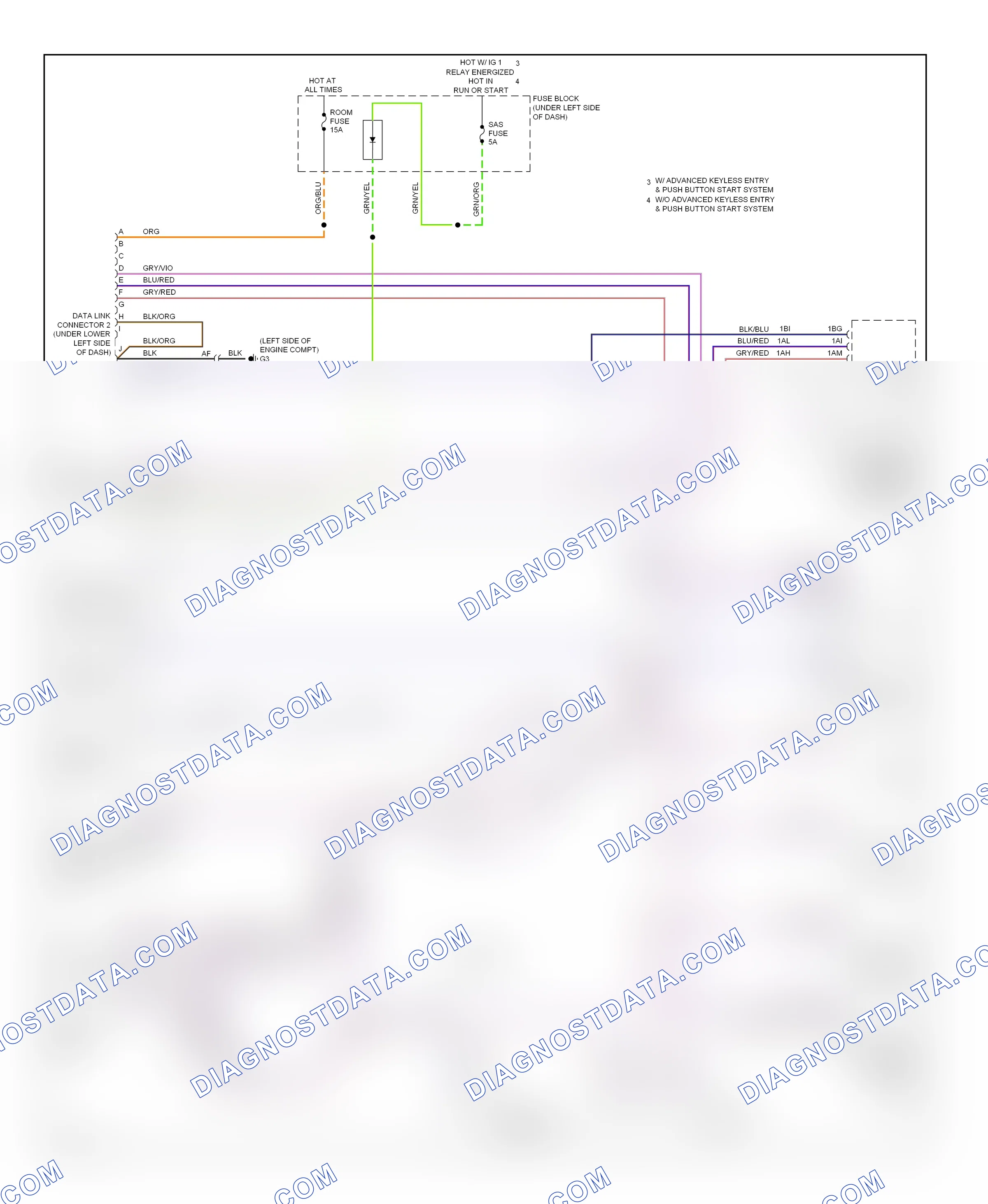 Computer data lines — Computer data lines circuit — Computer data lines circuit. Mazda 6 GJ (2012-2015)