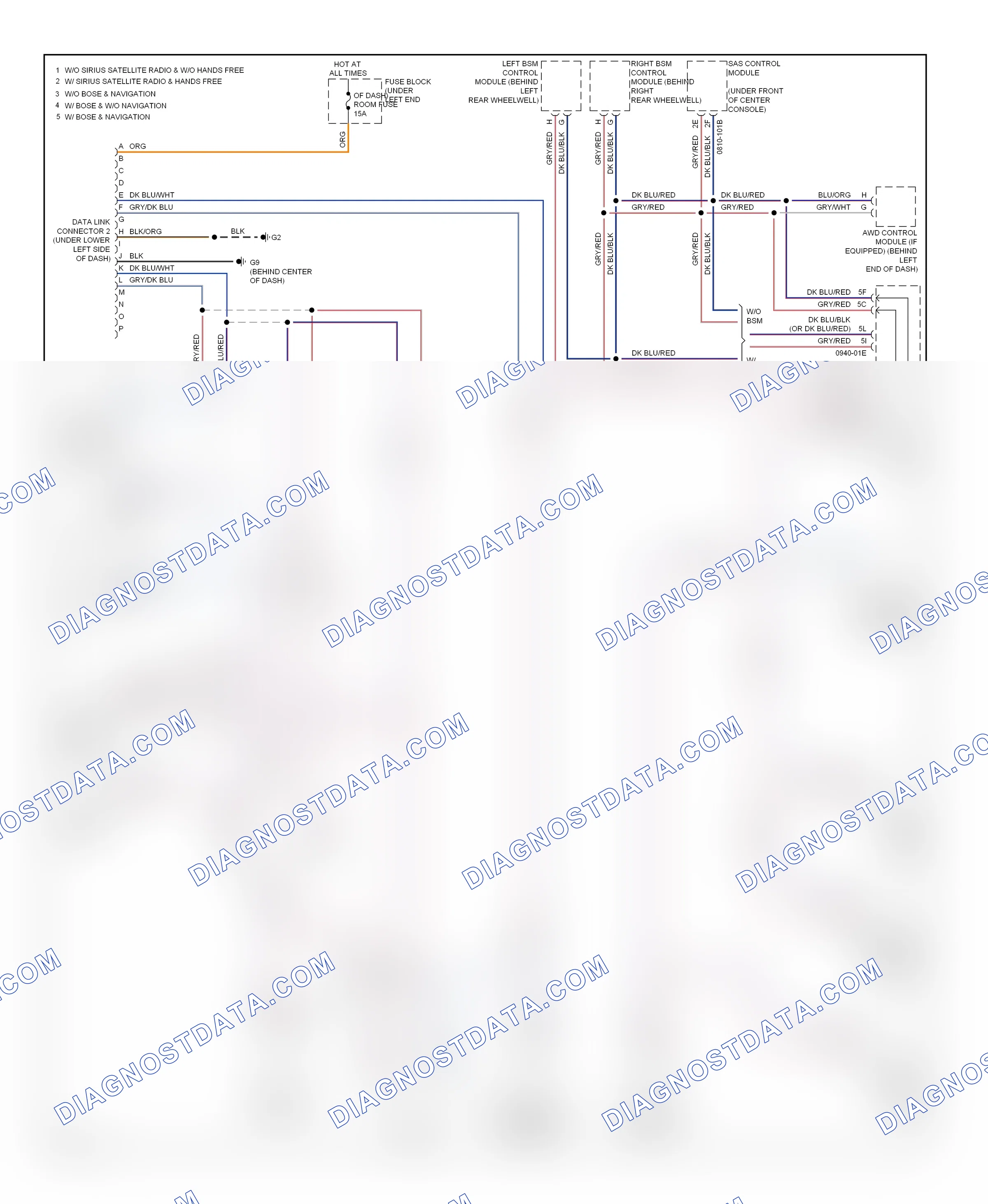 Computer data lines — Computer data lines circuit — Computer data lines circuit. Mazda CX-7 I facelift (2009-2012)