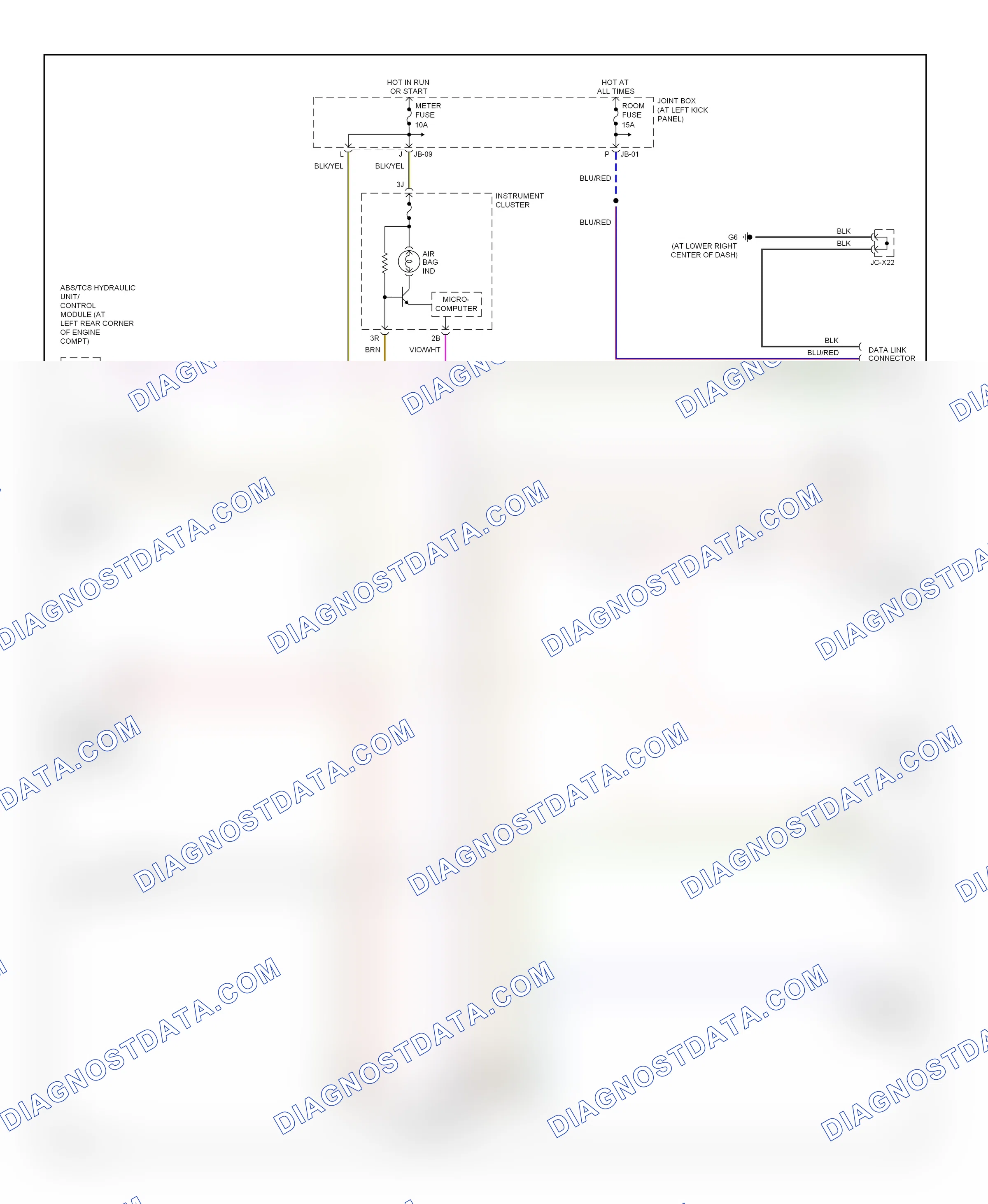 Computer data lines — Computer data lines circuit — Computer data lines circuit. Mazda MPV II facelift (2003-2006)