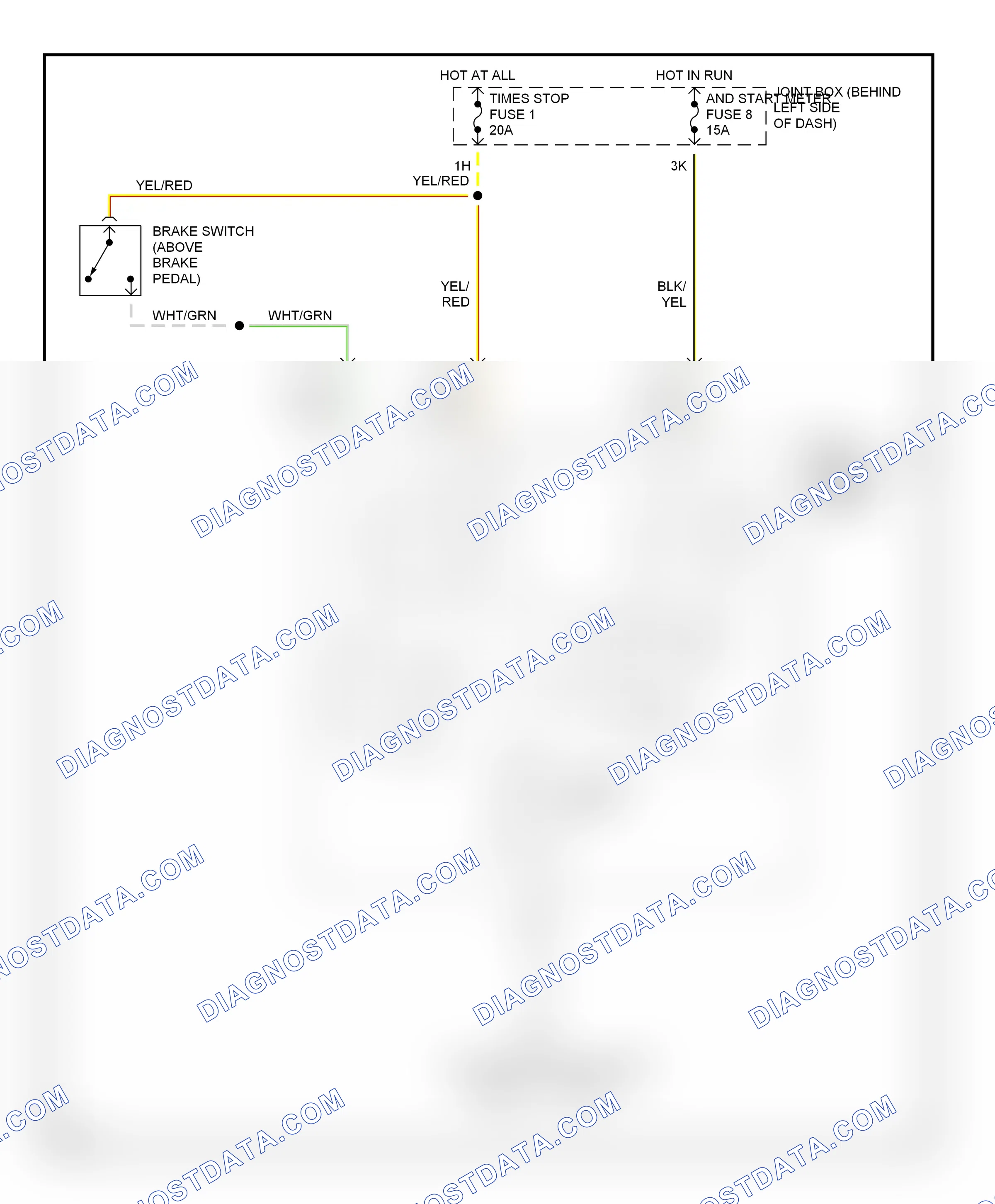 Shift interlocks — Shift interlock circuit — Shift interlock circuit. Mazda MX-6 I (1992-1997)