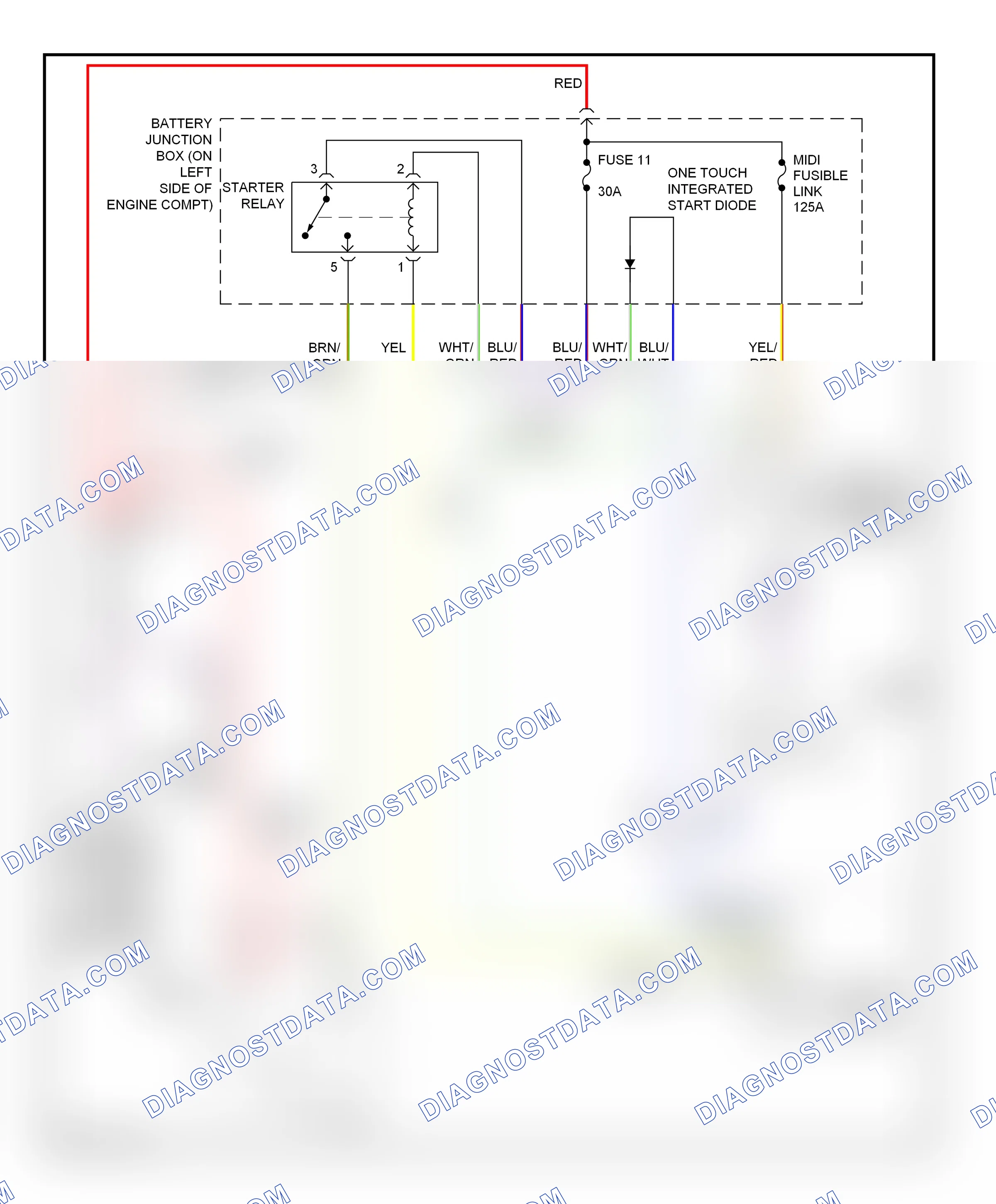 Starting/charging — Starting circuit — Starting circuit. Mazda Tribute II (2007-2011)