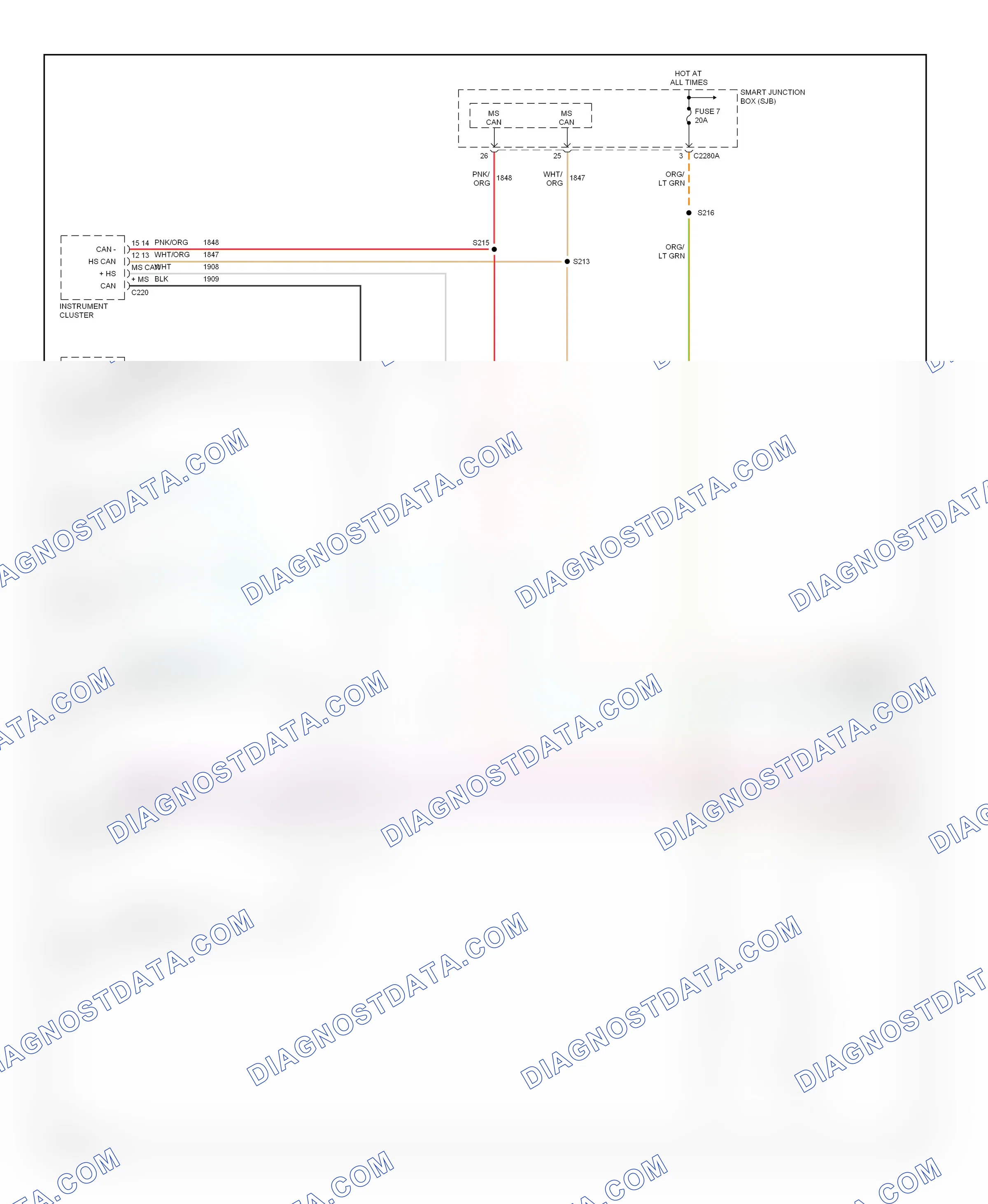 Computer data lines — Computer data lines circuit — Computer data lines circuit. Mercury Mariner I (2004-2007)