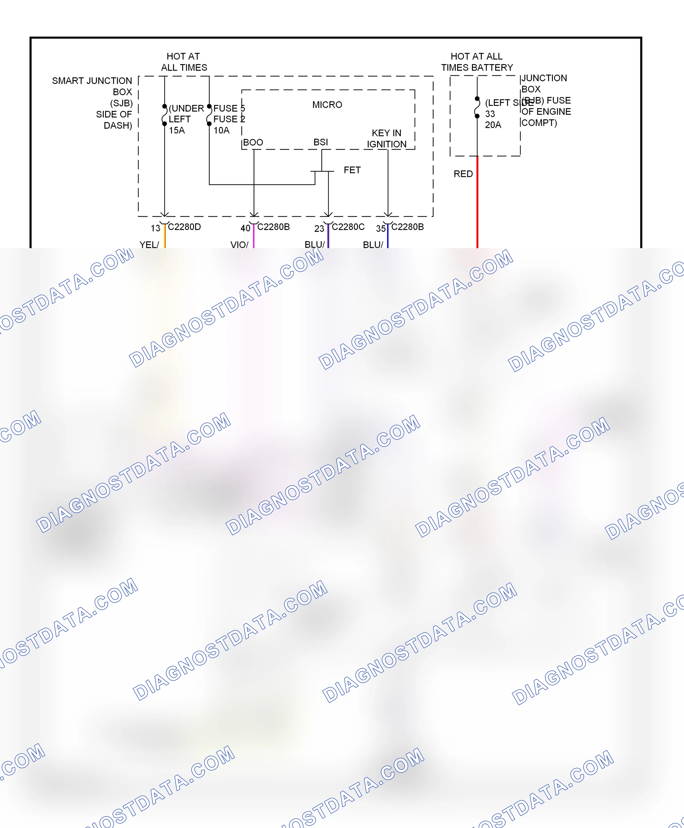Shift interlock — Shift interlock circuit — Shift interlock circuit. Mercury Sable V (2007-2009)