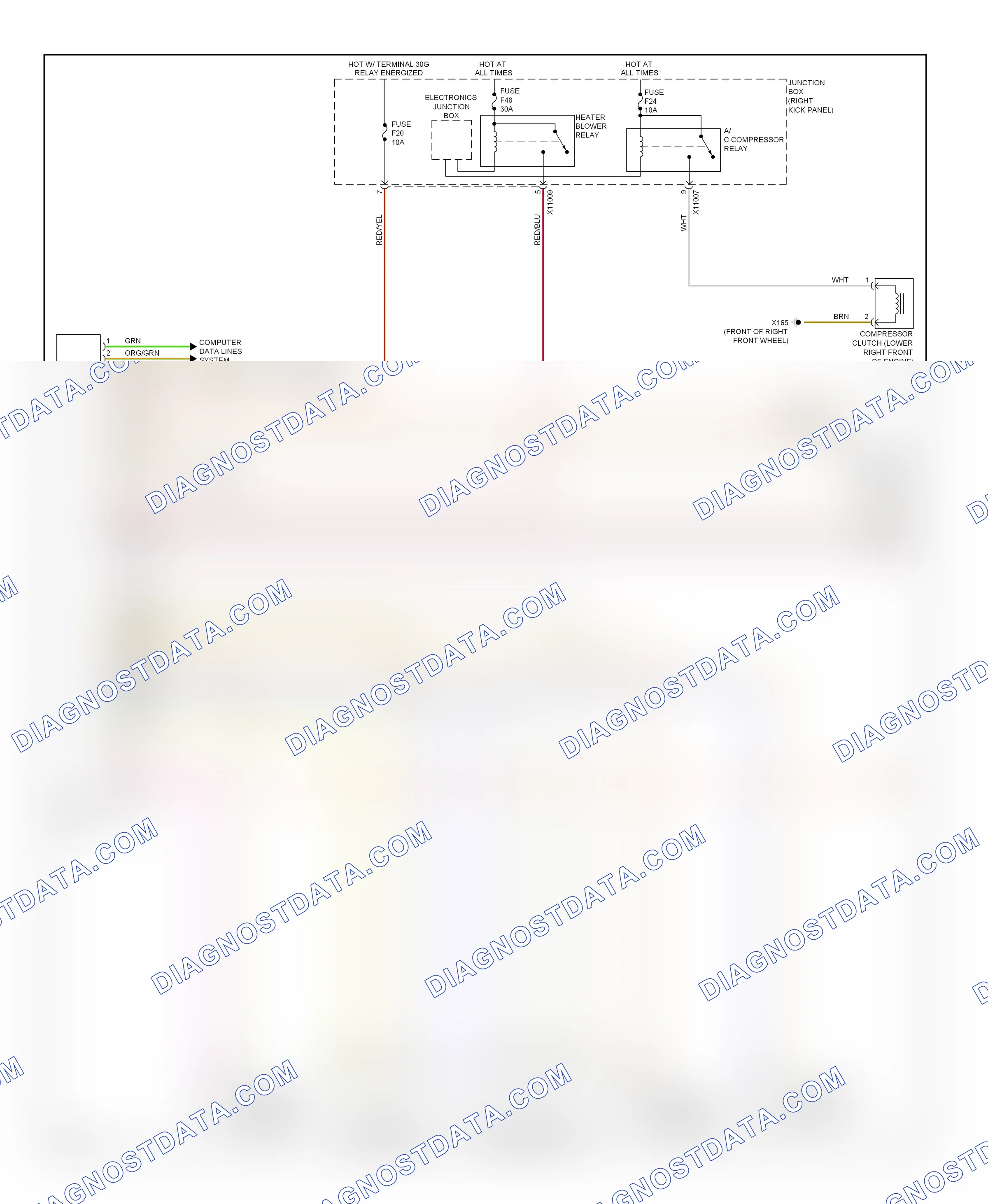 Air conditioning — Manual a/c circuit — Manual a/c circuit (1 of 2). MINI Cooper I (2000-2015)