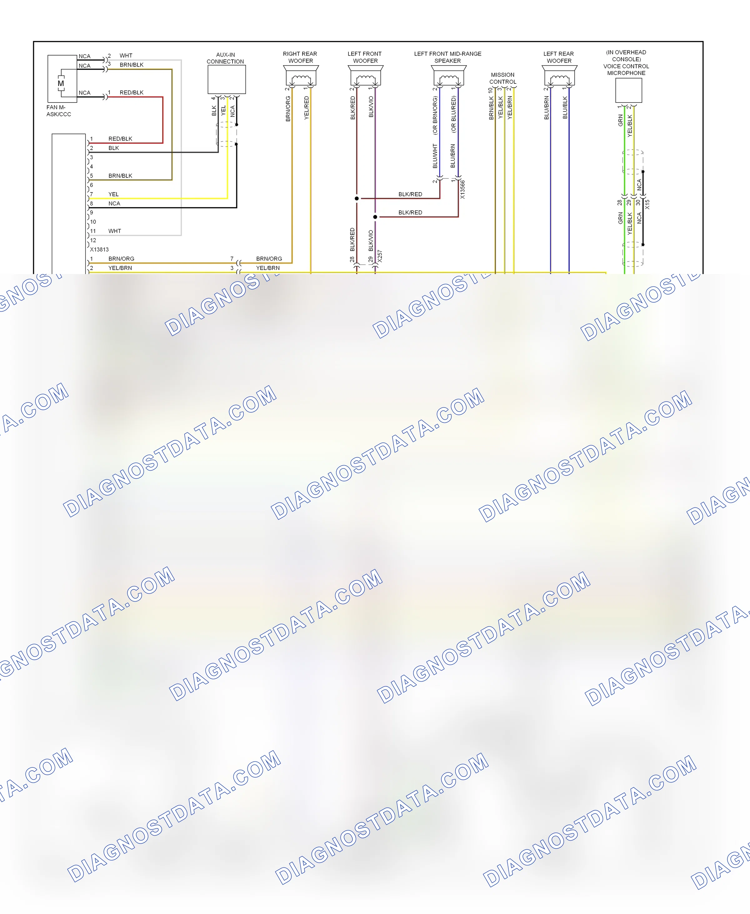 Navigation — Navigation circuit, without amplifier — Navigation circuit, without amplifier (1 of 2). MINI Cooper I (2000-2015)