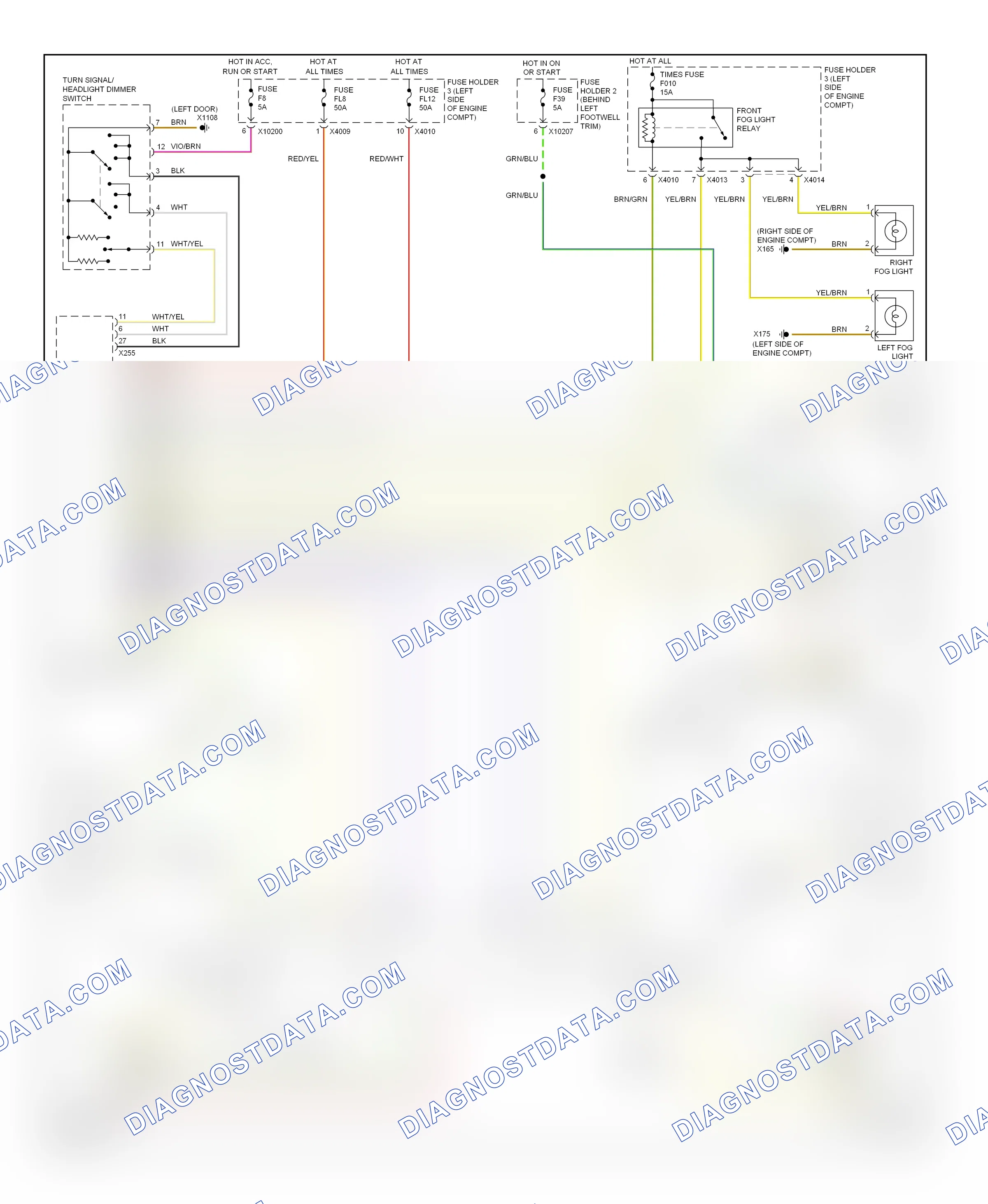 Headlights — Headlamps circuit, convertible — Headlamps circuit, convertible. MINI Cooper II (2006-2010)