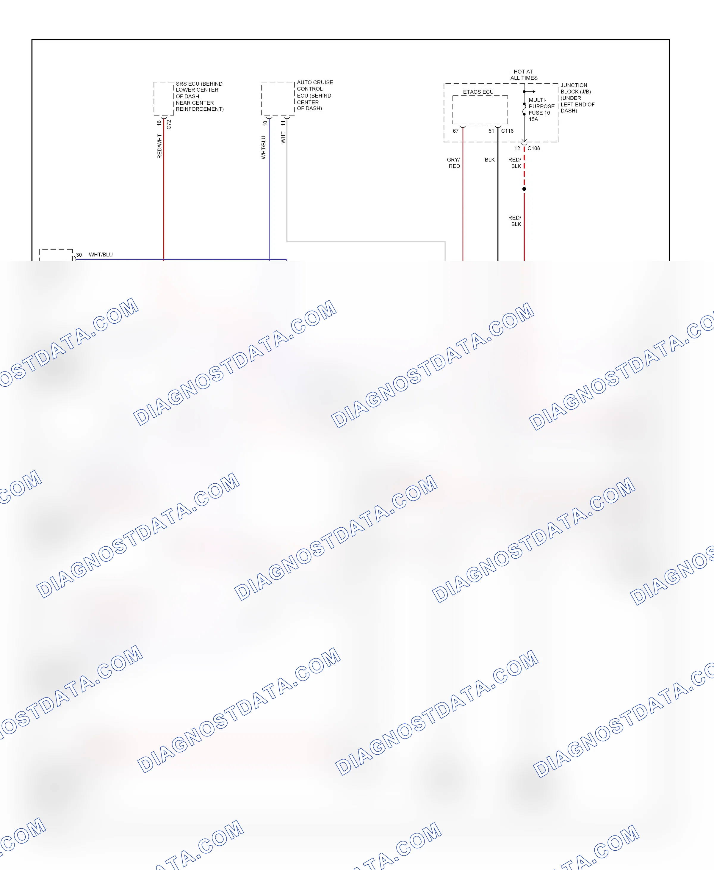 Computer data lines — Computer data lines circuit — Computer data lines circuit. Mitsubishi Eclipse III (1999-2005)