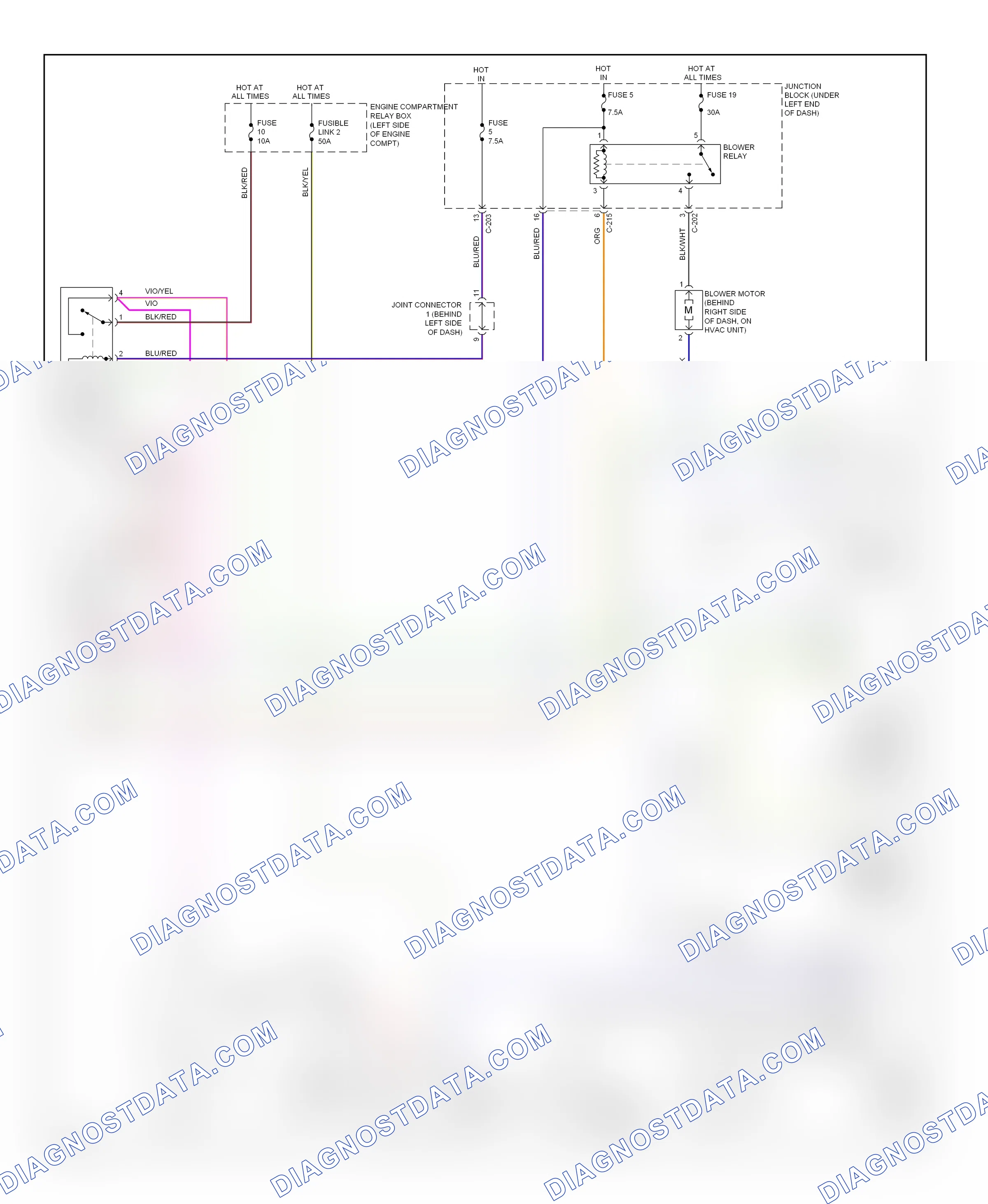 Air conditioning — Automatic a/c circuit — Automatic a/c circuit (2 of 2). Mitsubishi Eclipse IV facelift (2008-2011)