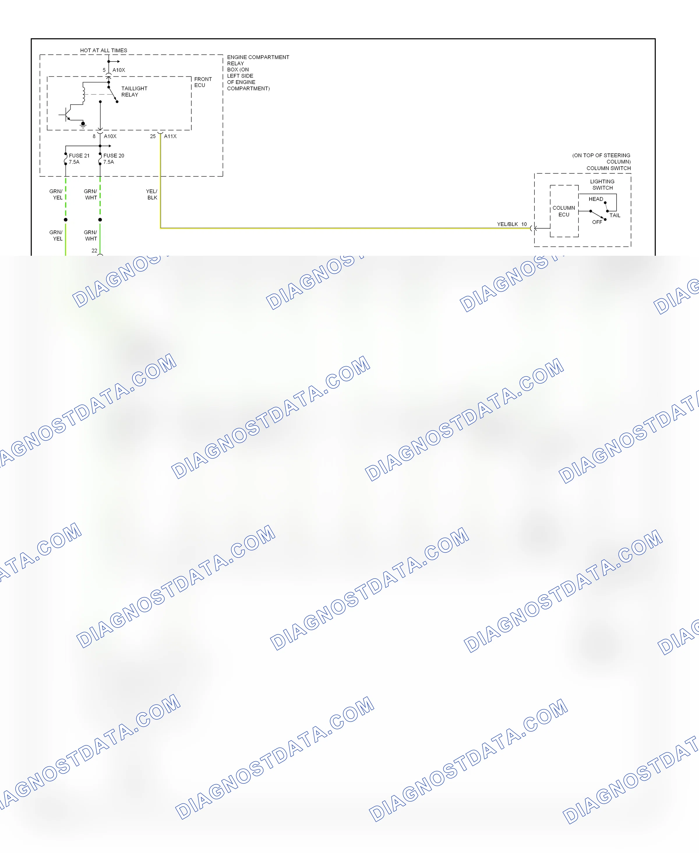 Interior lights — Instrument illumination circuit, evolution — Instrument illumination circuit, evolution. Mitsubishi Lancer IX (2000-2007)