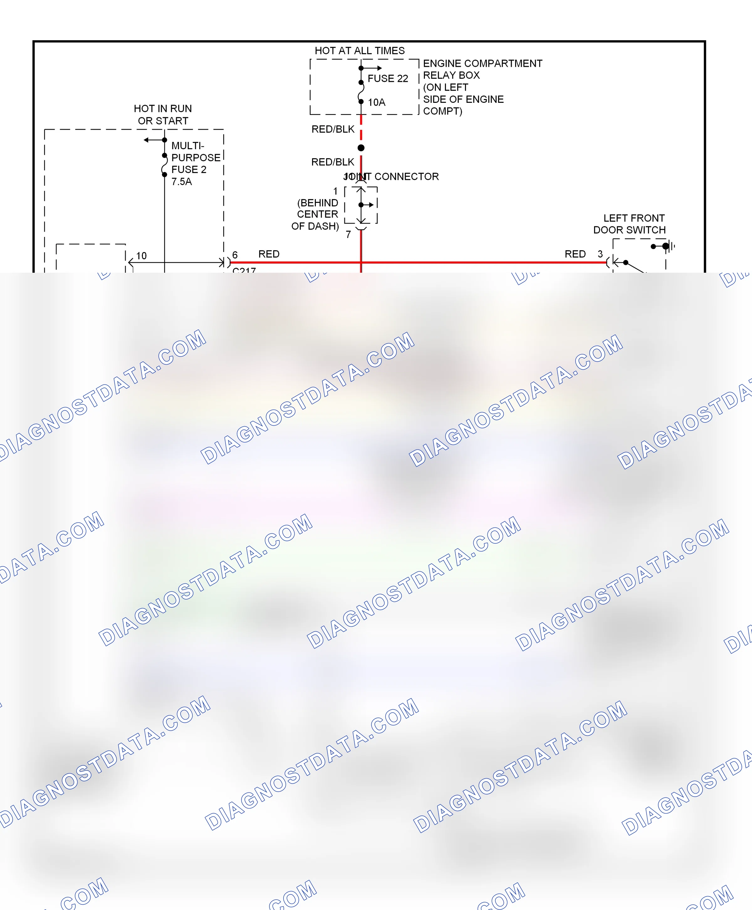 Warning systems — Warning systems circuit, evolution — Warning systems circuit, evolution. Mitsubishi Lancer IX (2000-2007)
